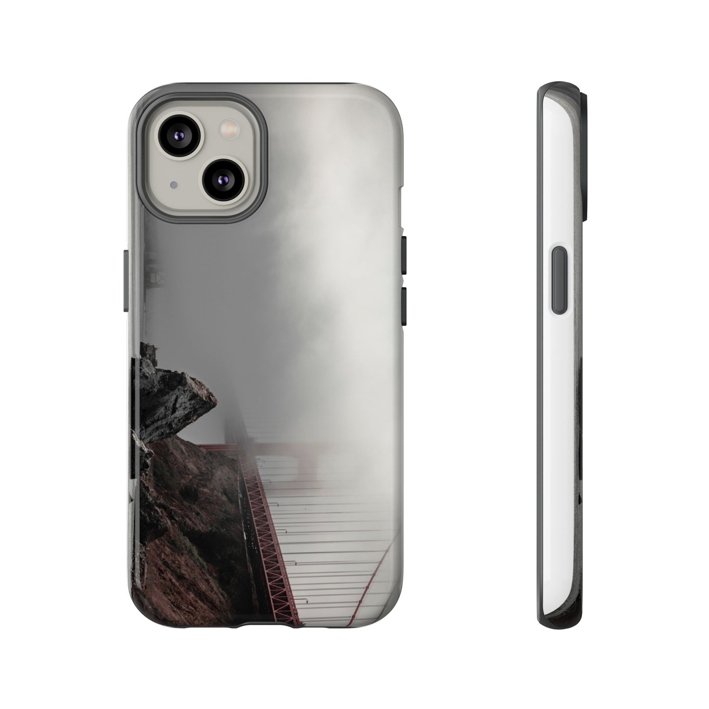 Veiled in Mist: The Golden Gate Bridge - Phone Case