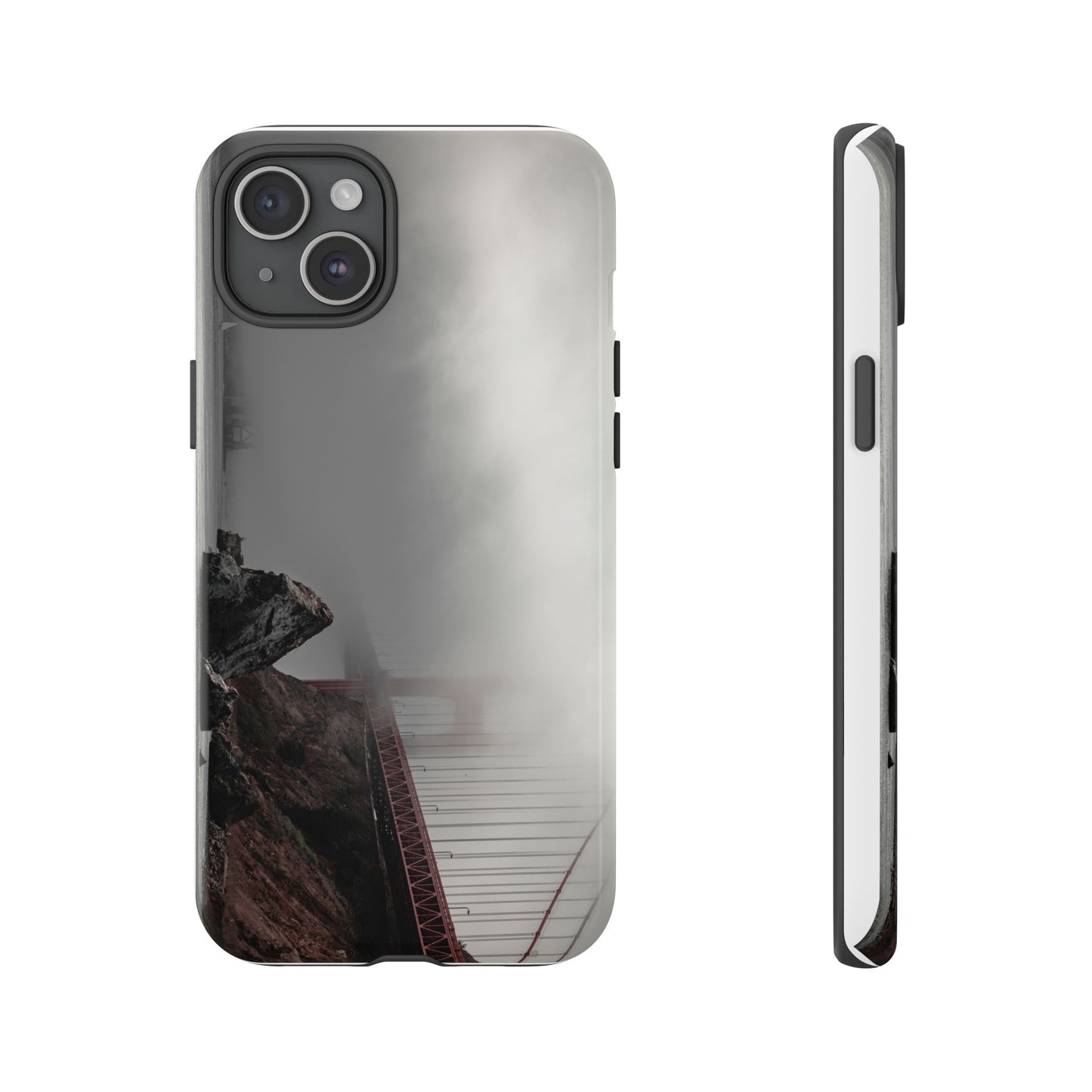 Veiled in Mist: The Golden Gate Bridge - Phone Case