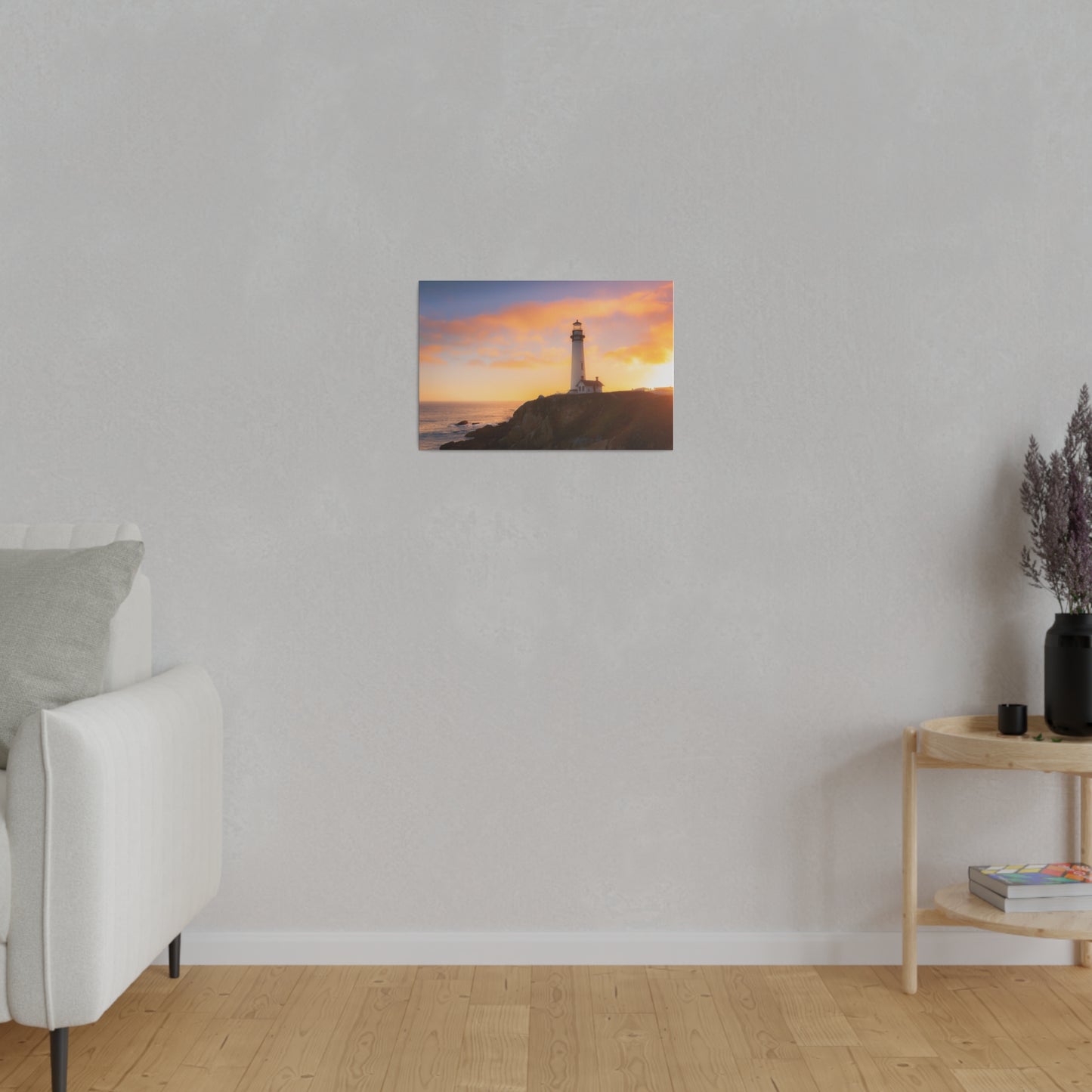 A Beacon Against the Sunset - Canvas