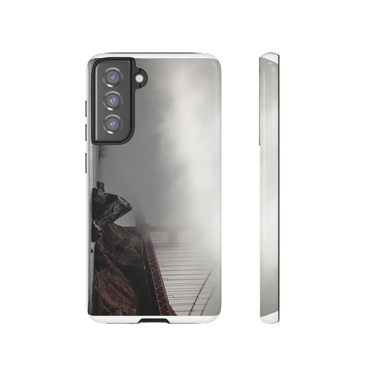 Veiled in Mist: The Golden Gate Bridge - Phone Case