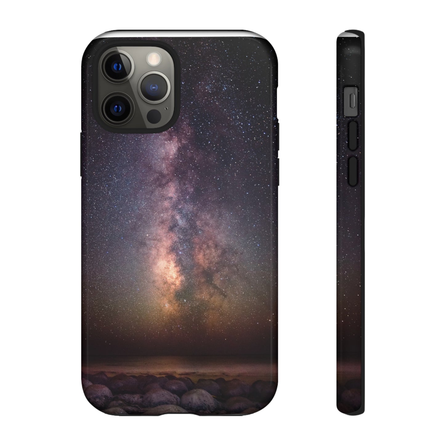 Milky Way Over Bowling Ball Beach - Phone Case