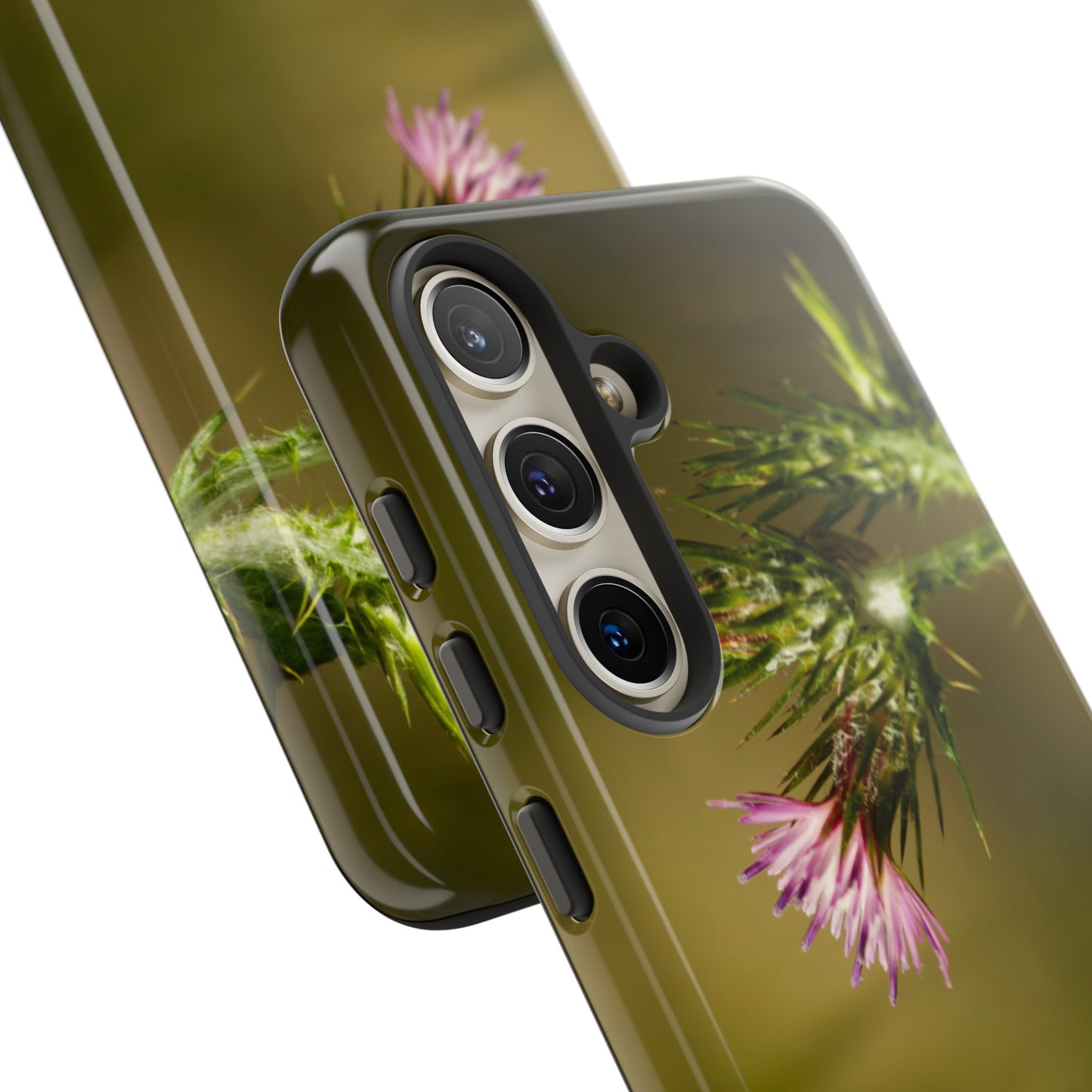 Solitary Thistle's Promise - Phone Case