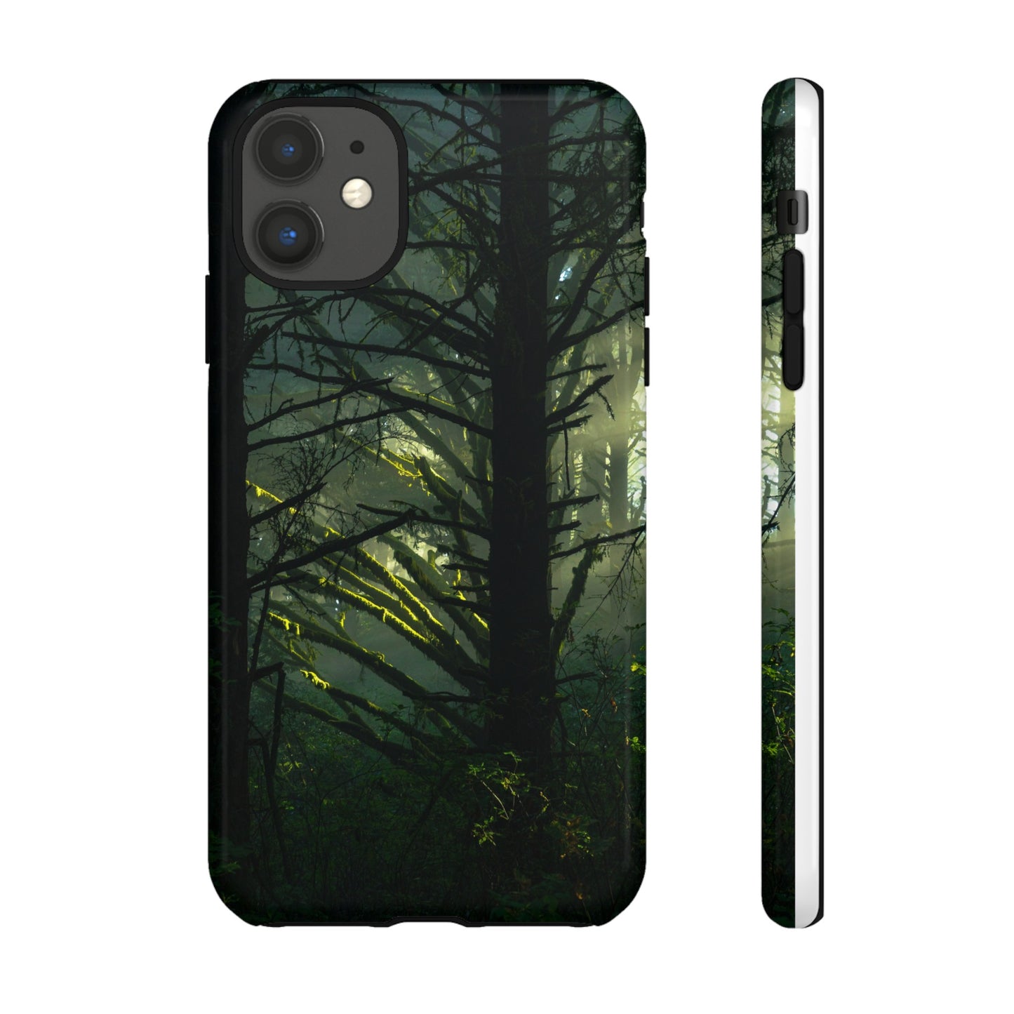 Forest Tapestry of Light and Shadow - Phone Case