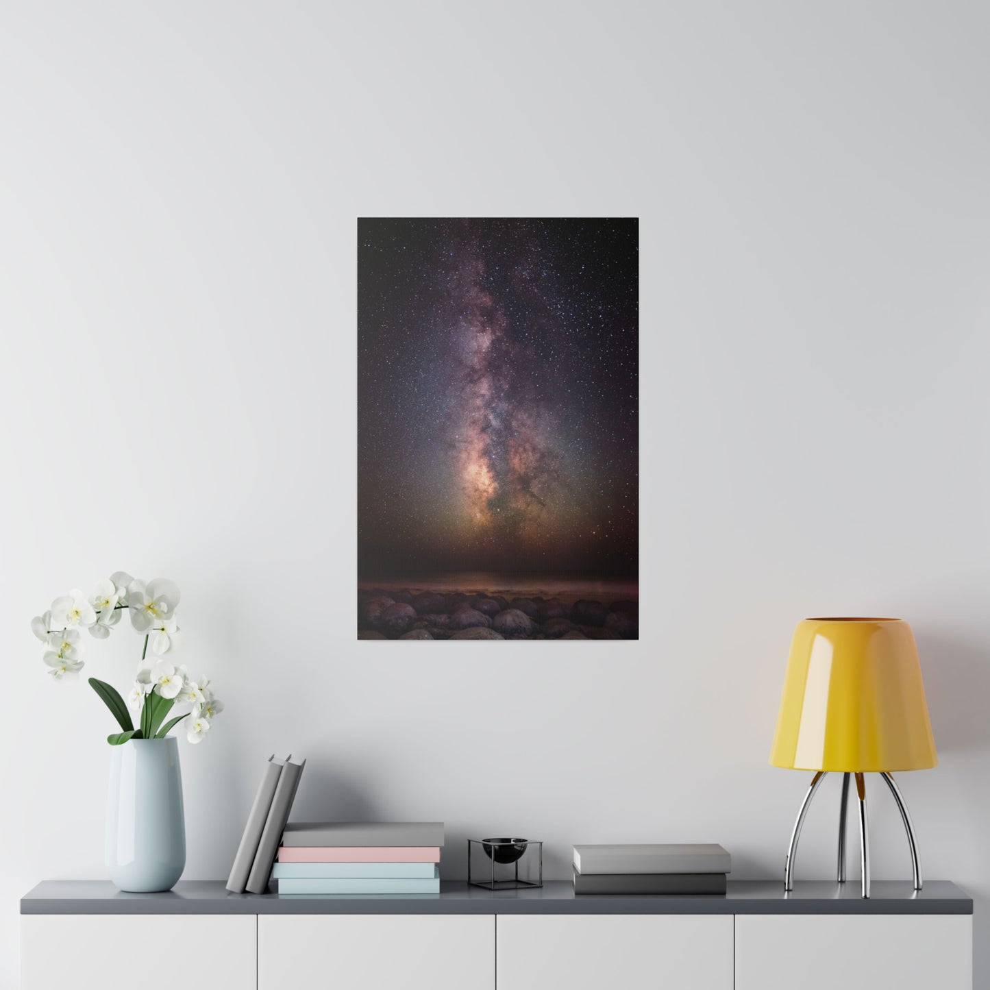 Milky Way Over Bowling Ball Beach - Canvas