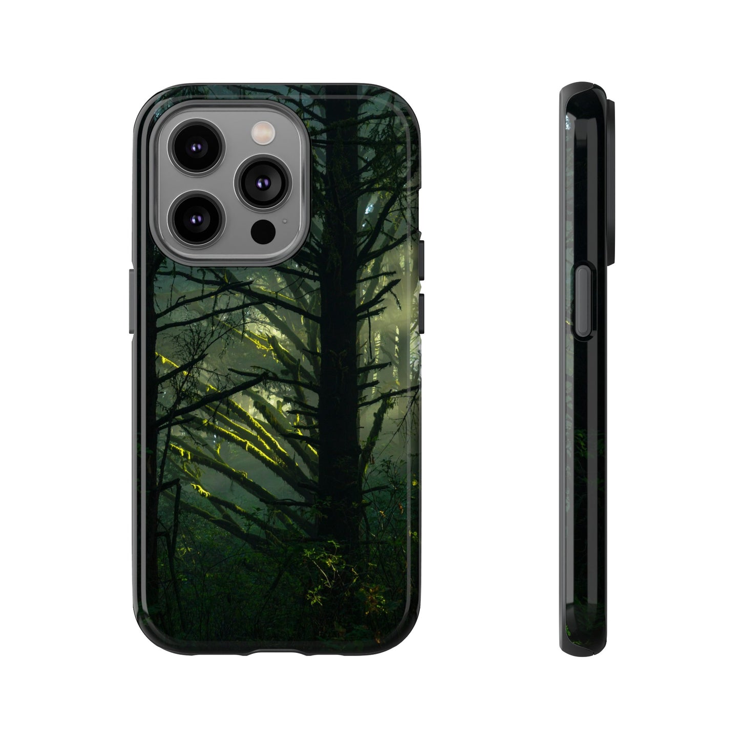 Forest Tapestry of Light and Shadow - Phone Case