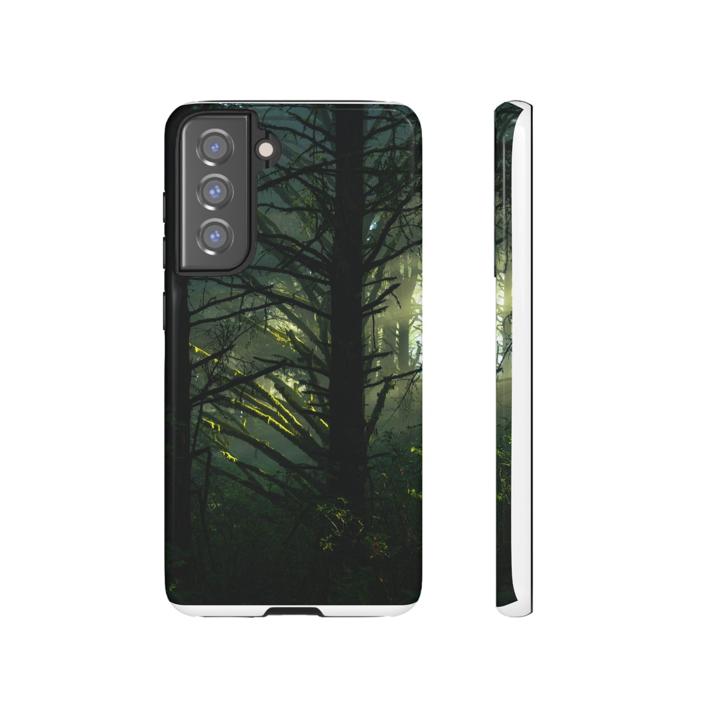 Forest Tapestry of Light and Shadow - Phone Case