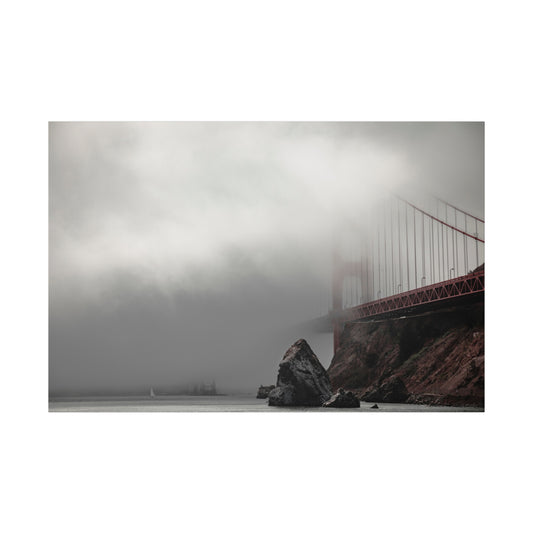 Veiled in Mist: The Golden Gate Bridge - Canvas