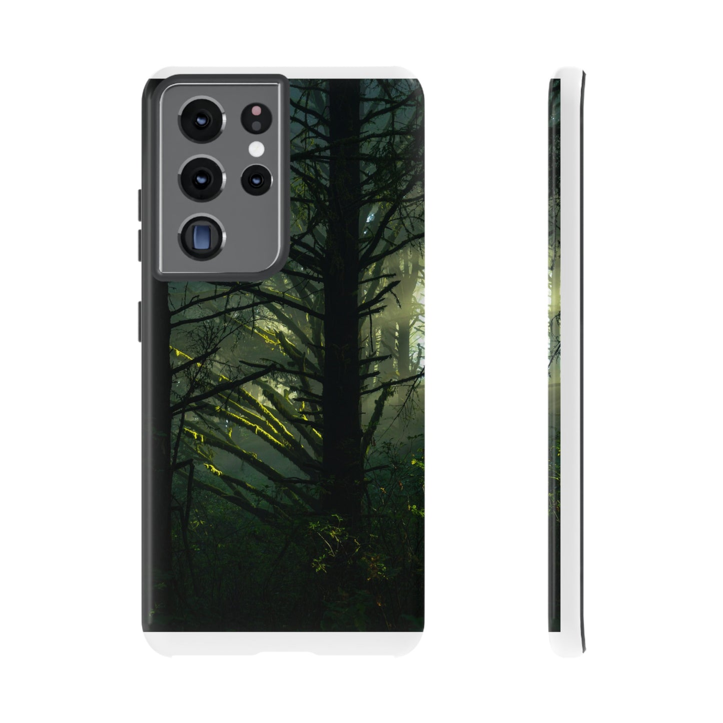 Forest Tapestry of Light and Shadow - Phone Case