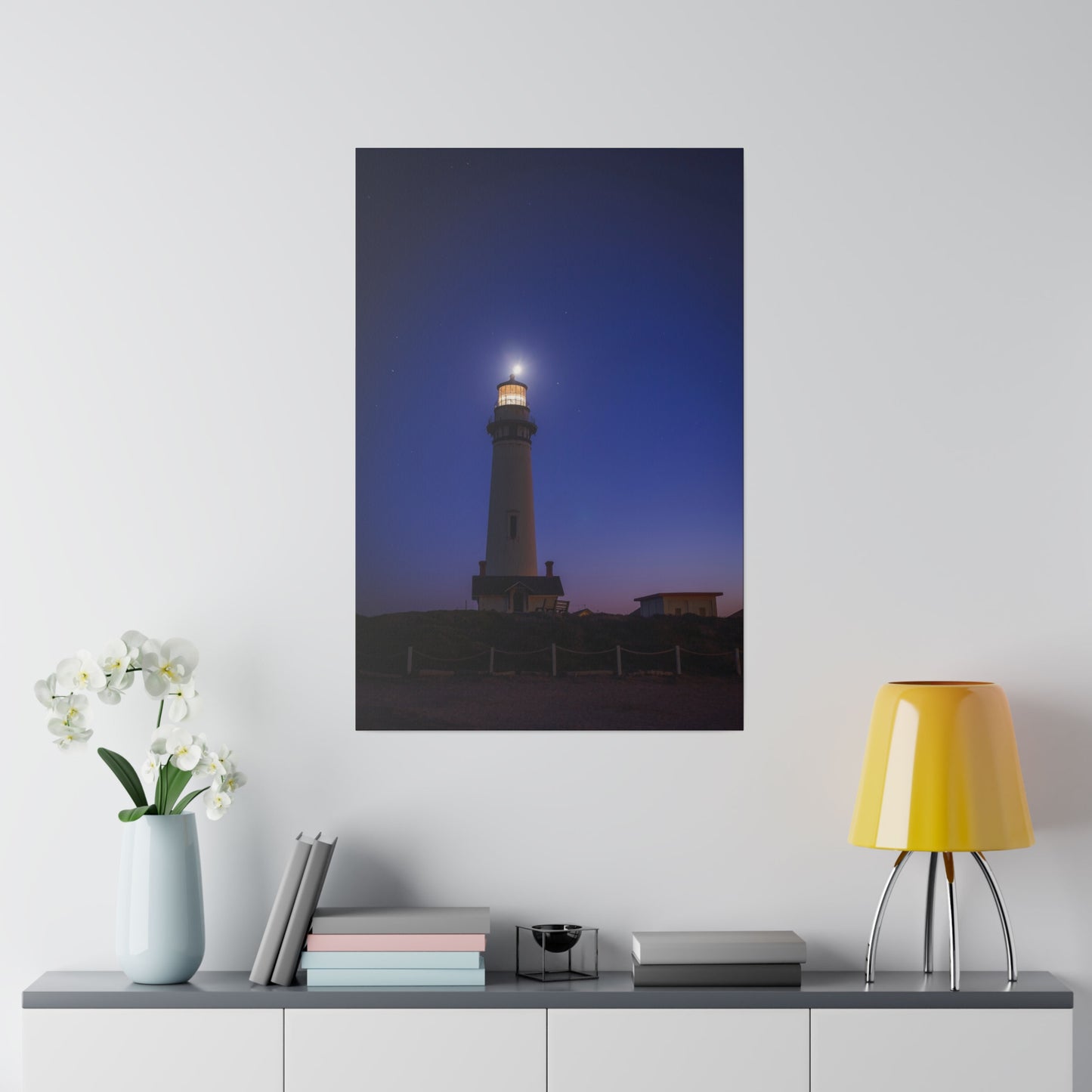 A Beacon of Light at Pigeon Point - Canvas