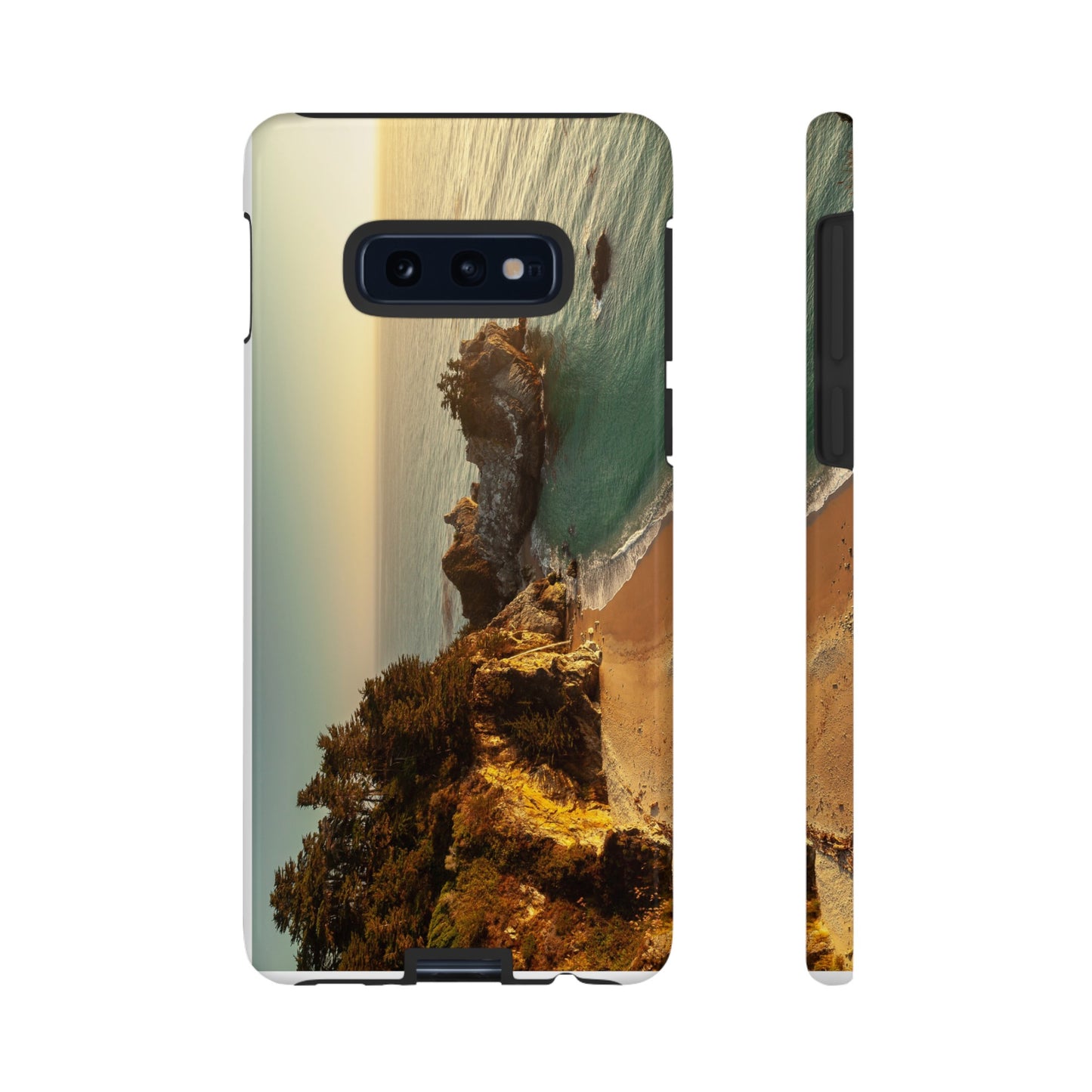 Golden Embrace: McWay Cove at Sunset - Phone Case