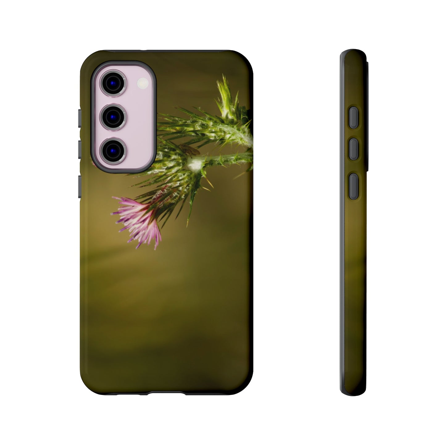 Solitary Thistle's Promise - Phone Case