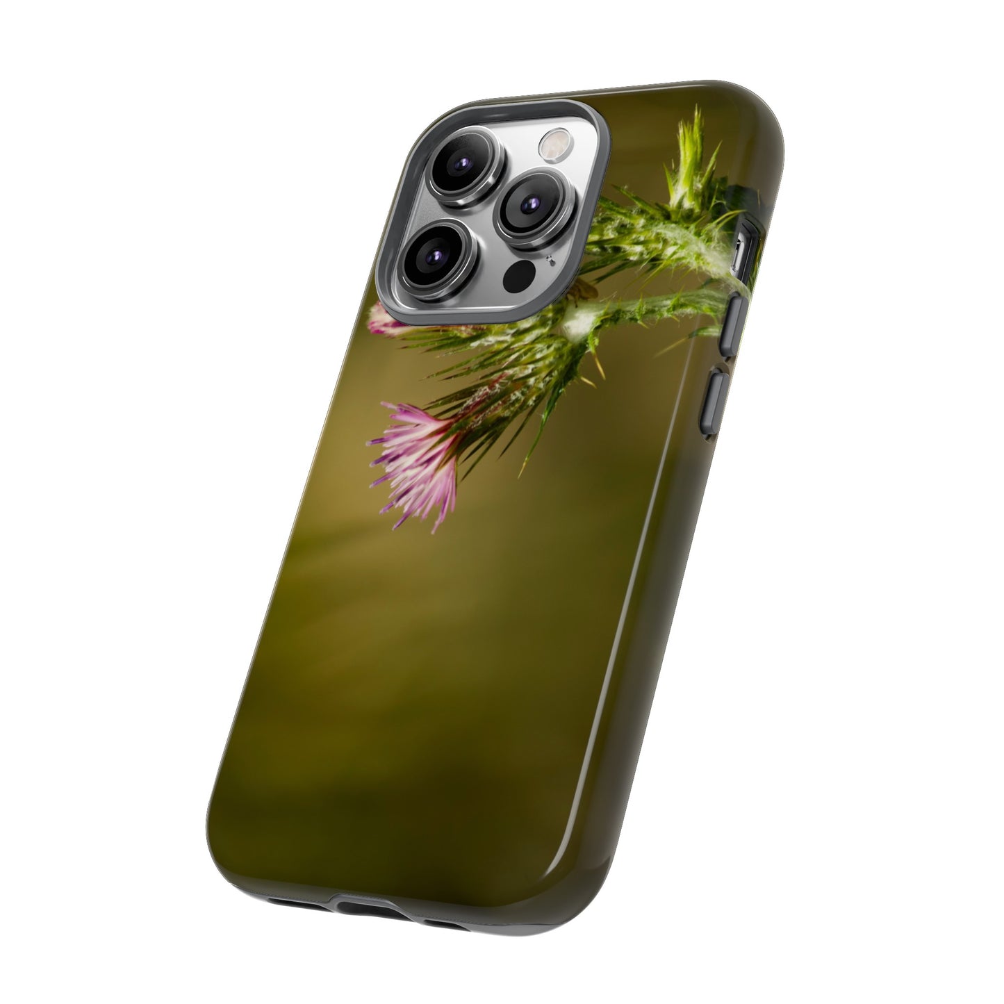 Solitary Thistle's Promise - Phone Case