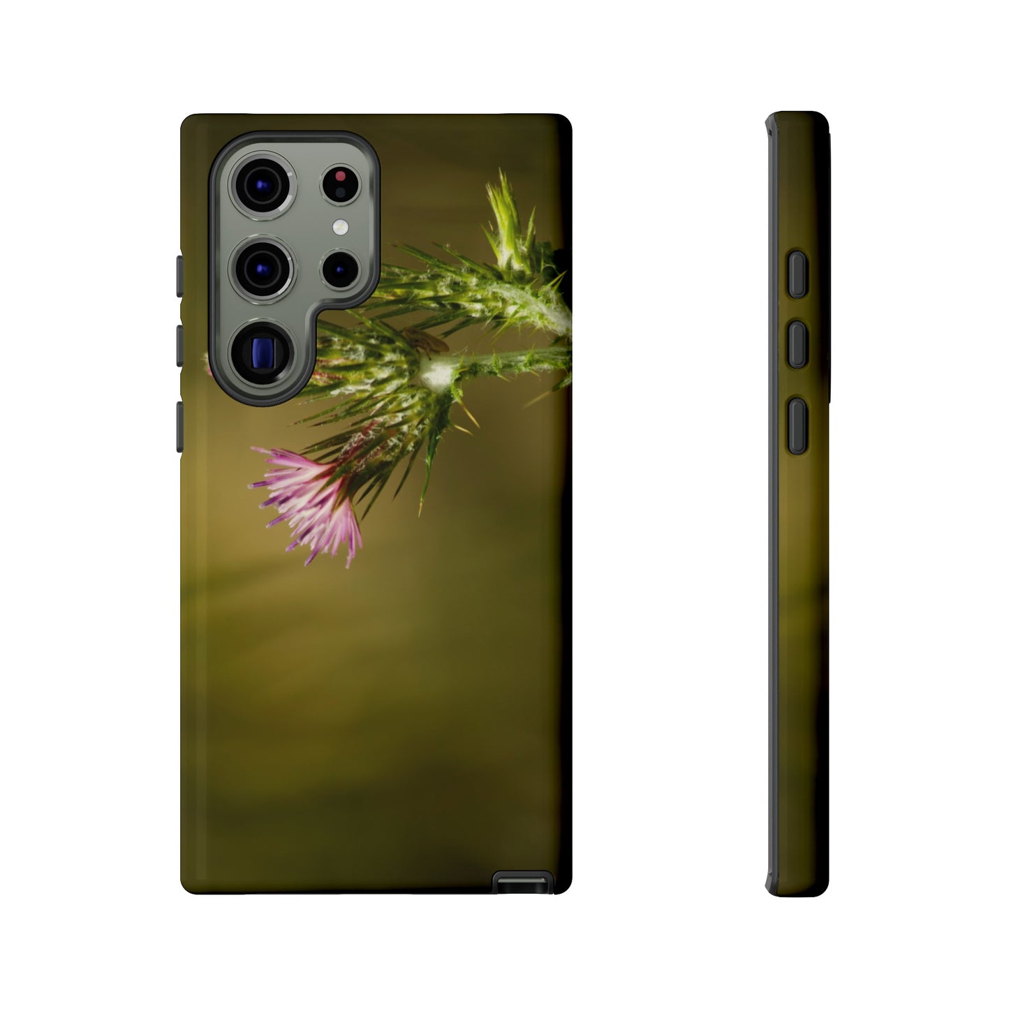 Solitary Thistle's Promise - Phone Case