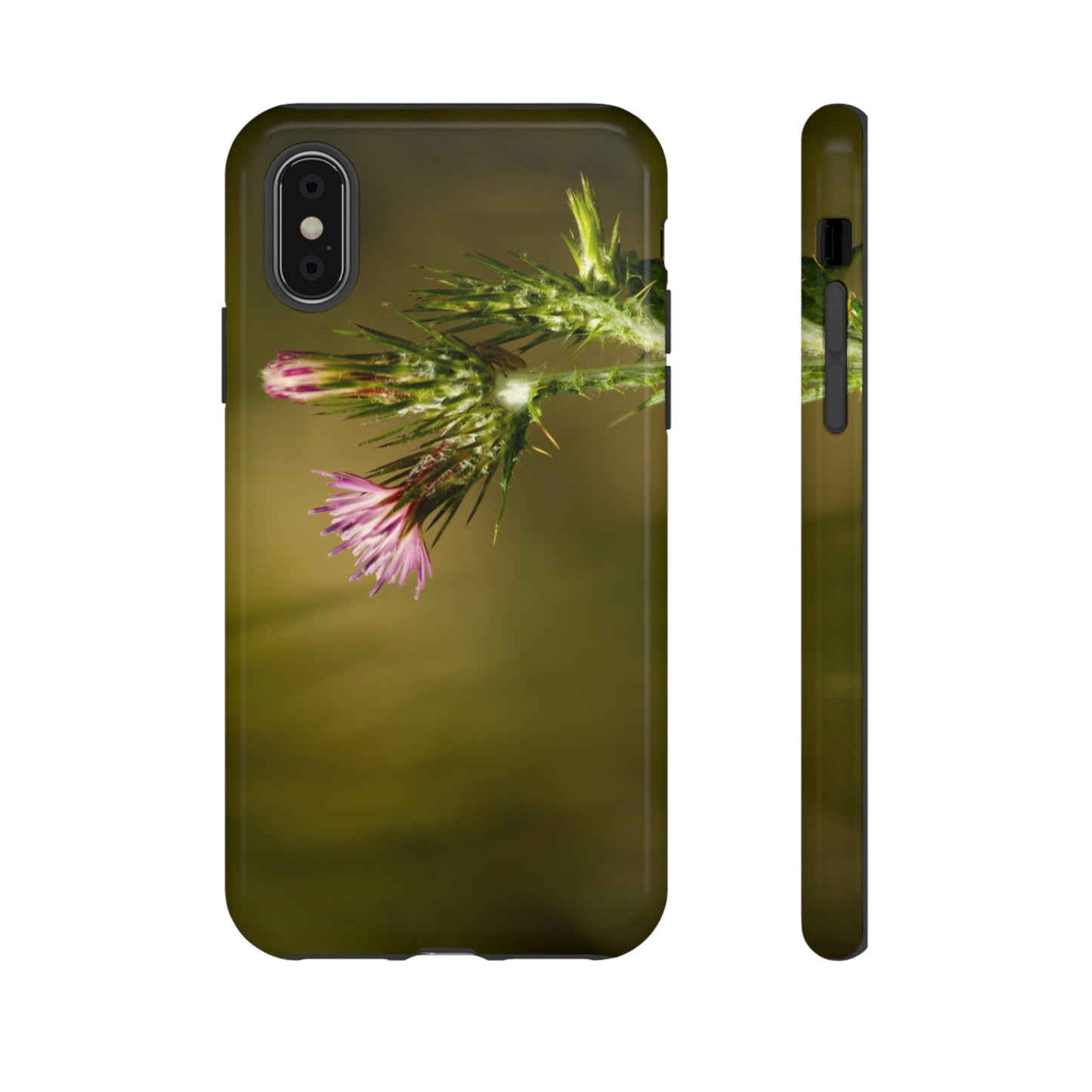 Solitary Thistle's Promise - Phone Case