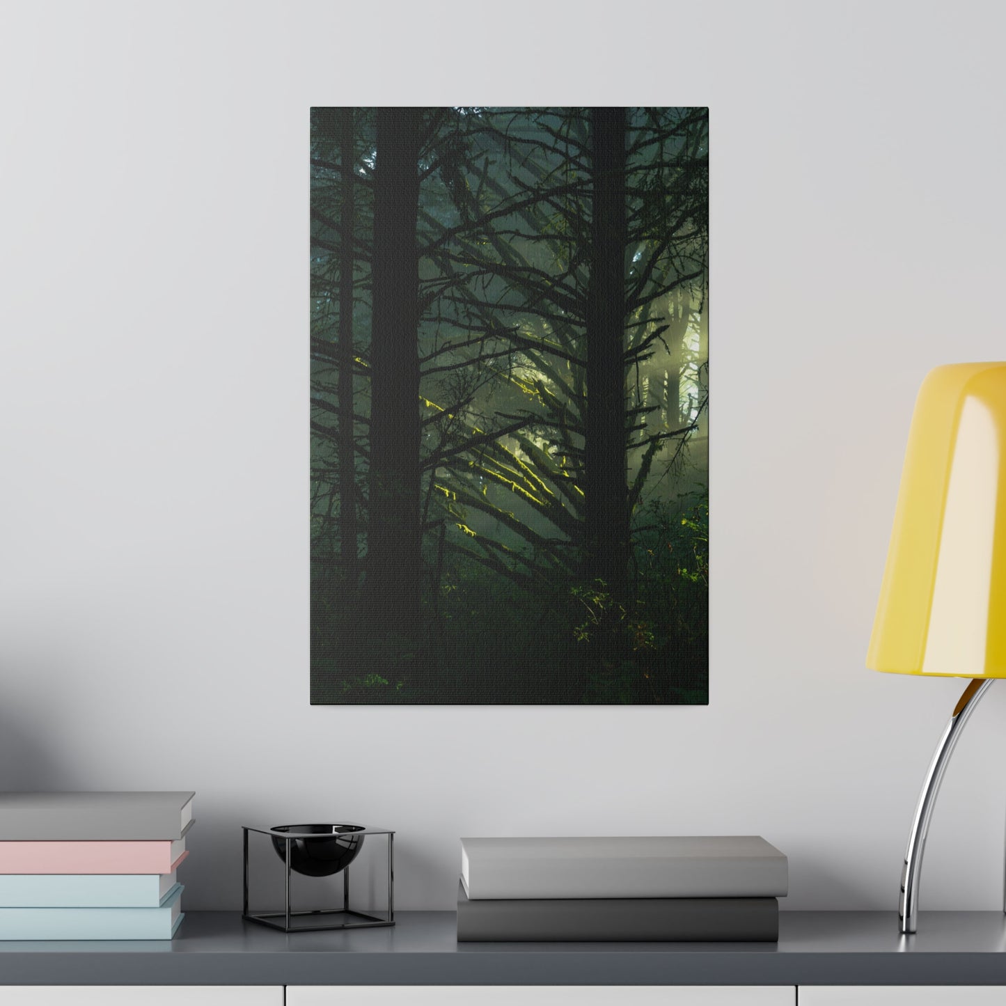 Forest Tapestry of Light and Shadow - Canvas