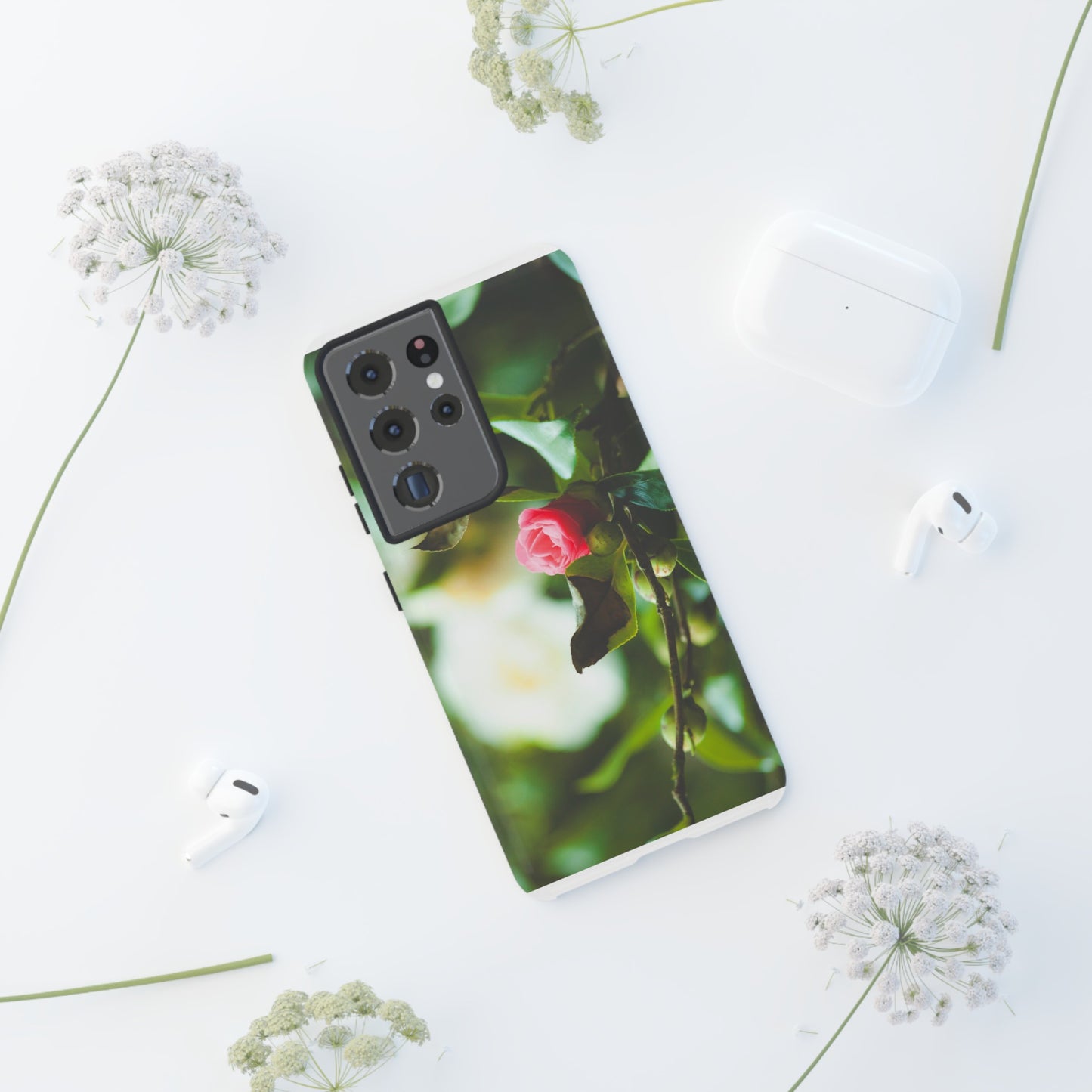 A Pink Rose in Bloom - Phone Case