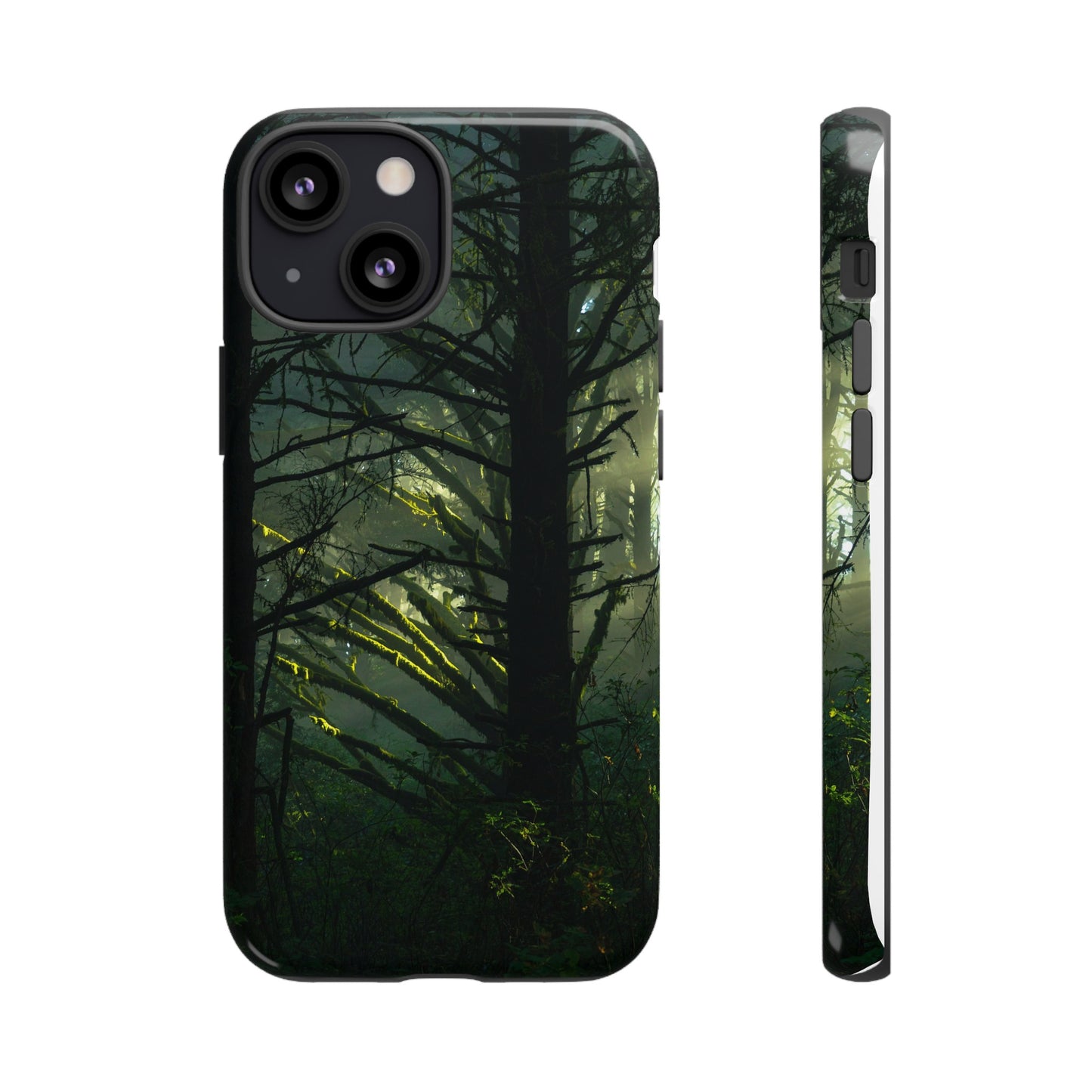 Forest Tapestry of Light and Shadow - Phone Case