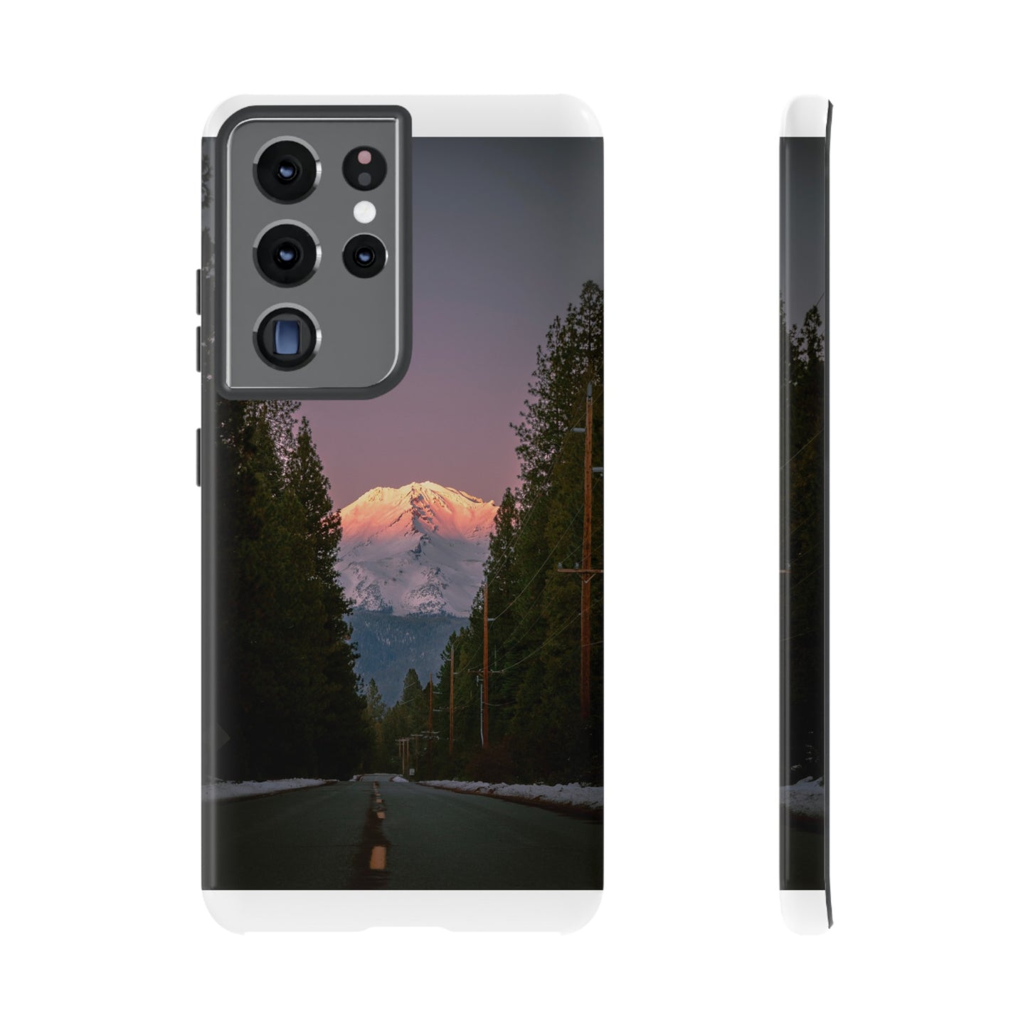 Setting Sun Over Mt. Shasta - Phone Case