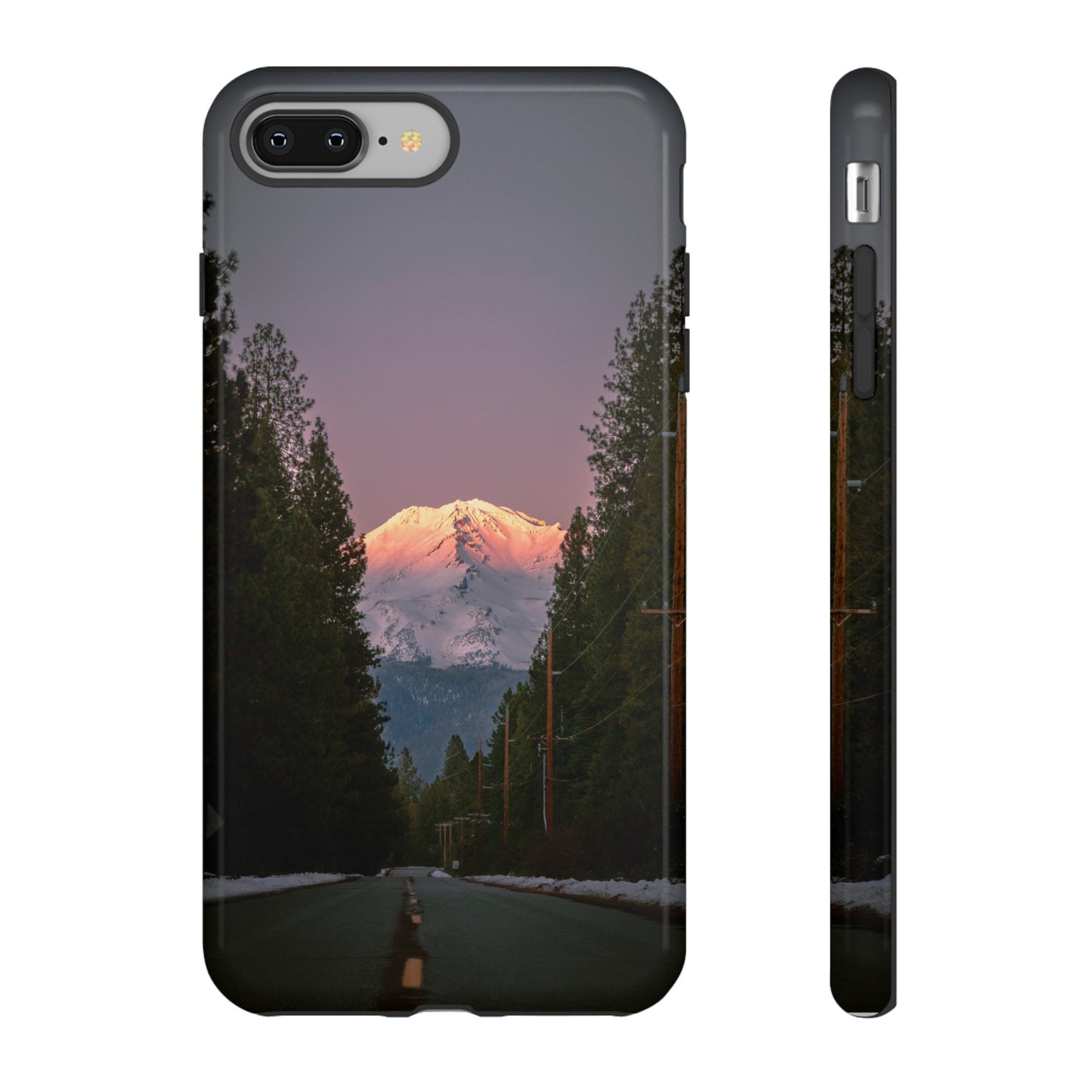 Setting Sun Over Mt. Shasta - Phone Case