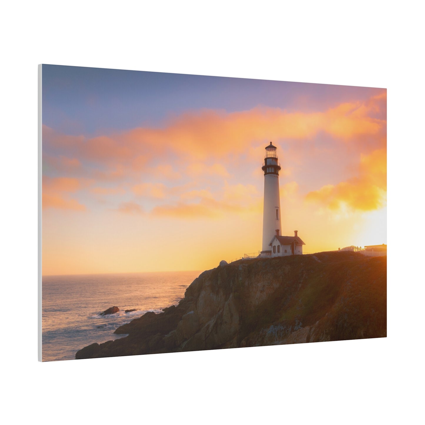 A Beacon Against the Sunset - Canvas