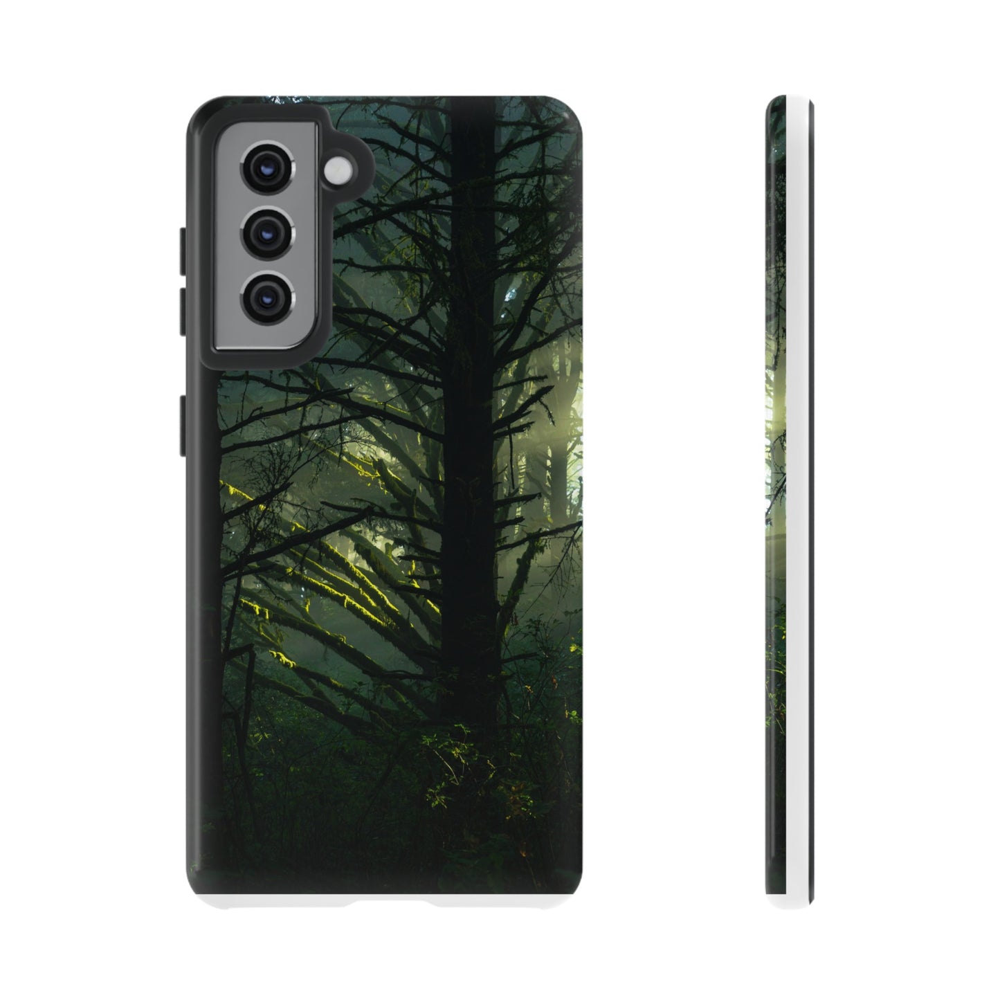 Forest Tapestry of Light and Shadow - Phone Case