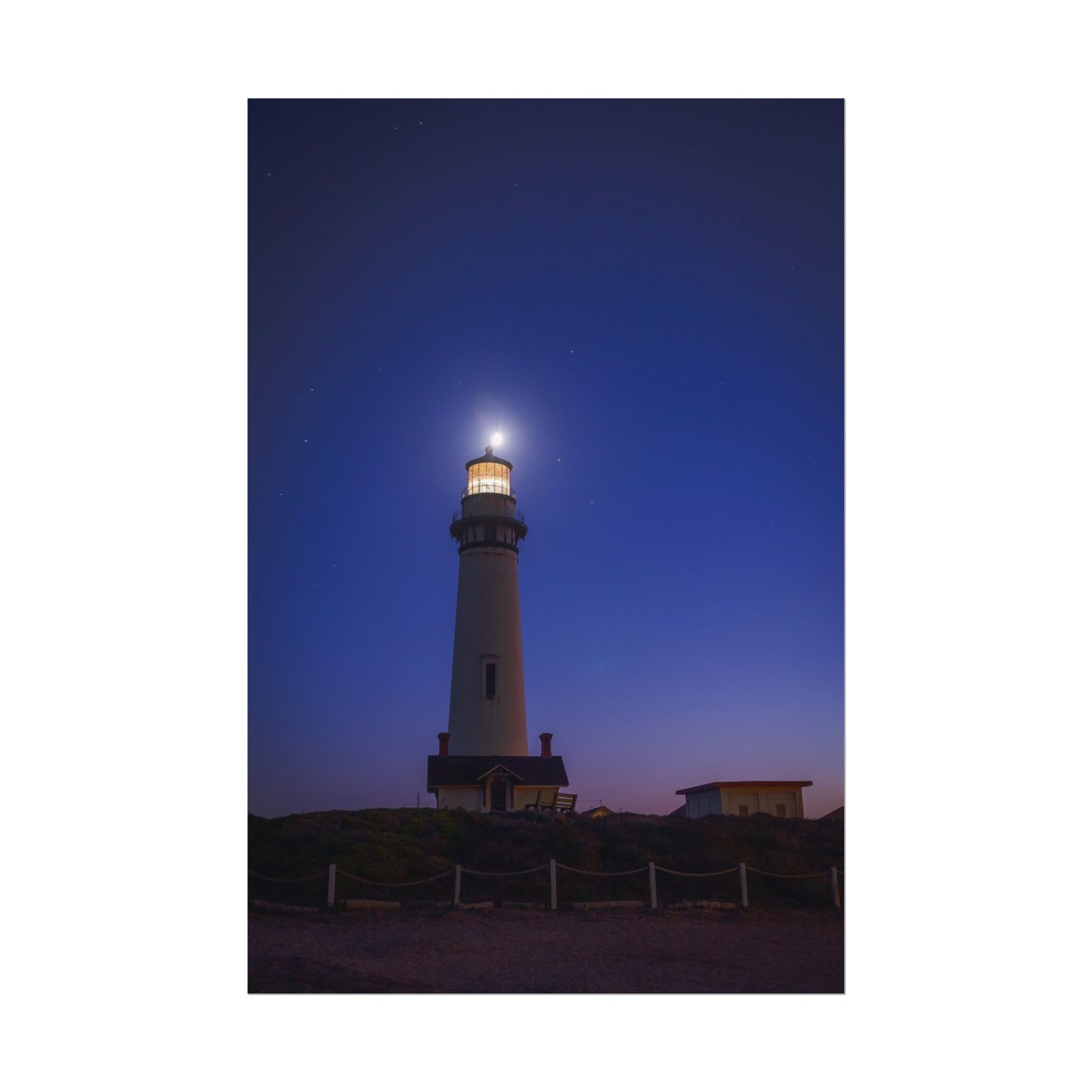 A Beacon of Light at Pigeon Point - Poster