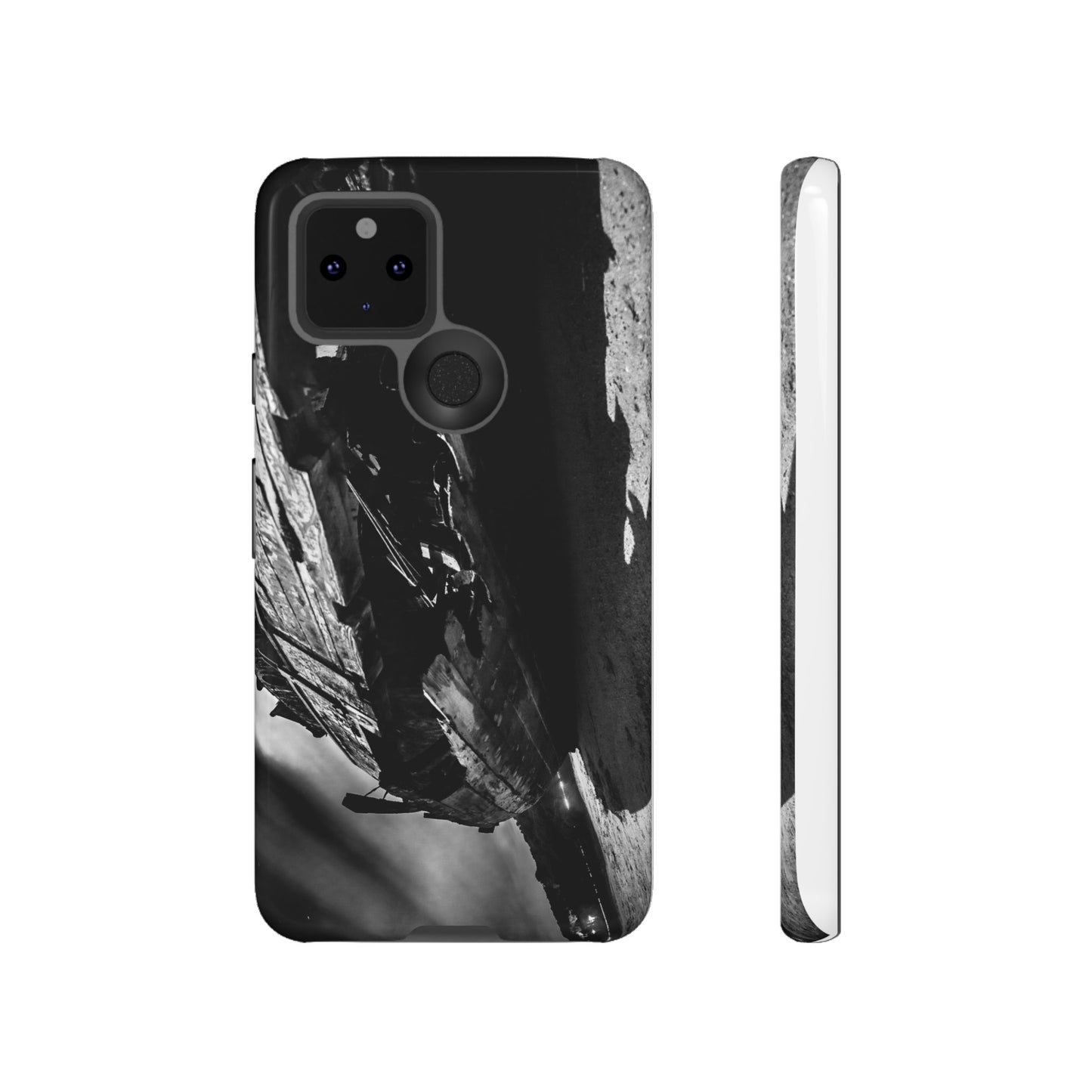 Shipwreck in Inverness (B&W) - Phone Case