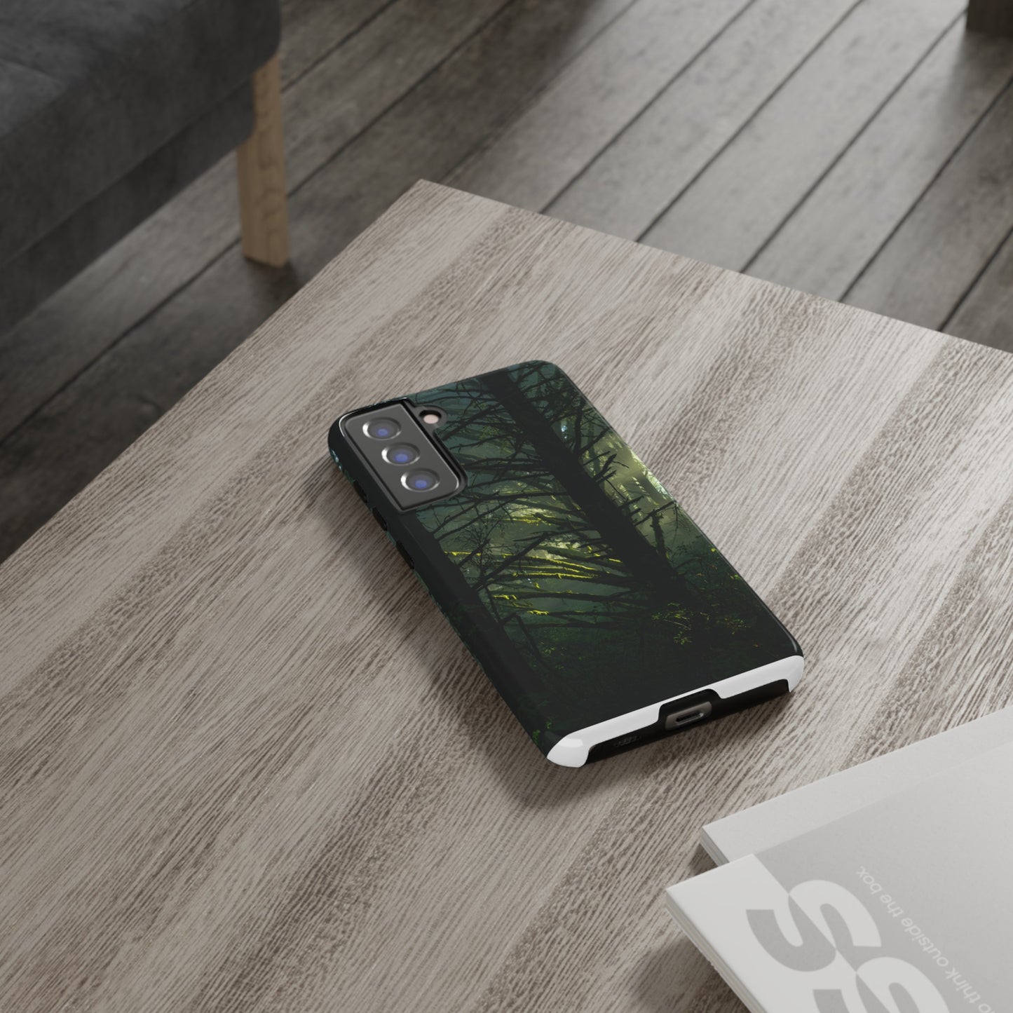 Forest Tapestry of Light and Shadow - Phone Case