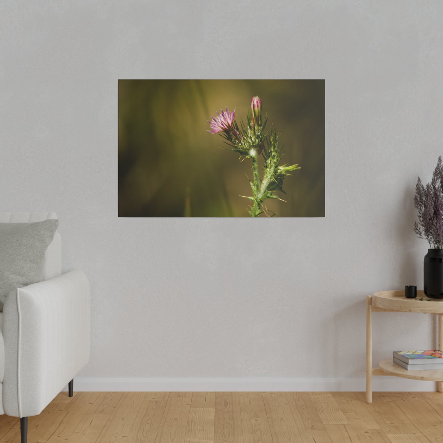 Solitary Thistle's Promise - Canvas