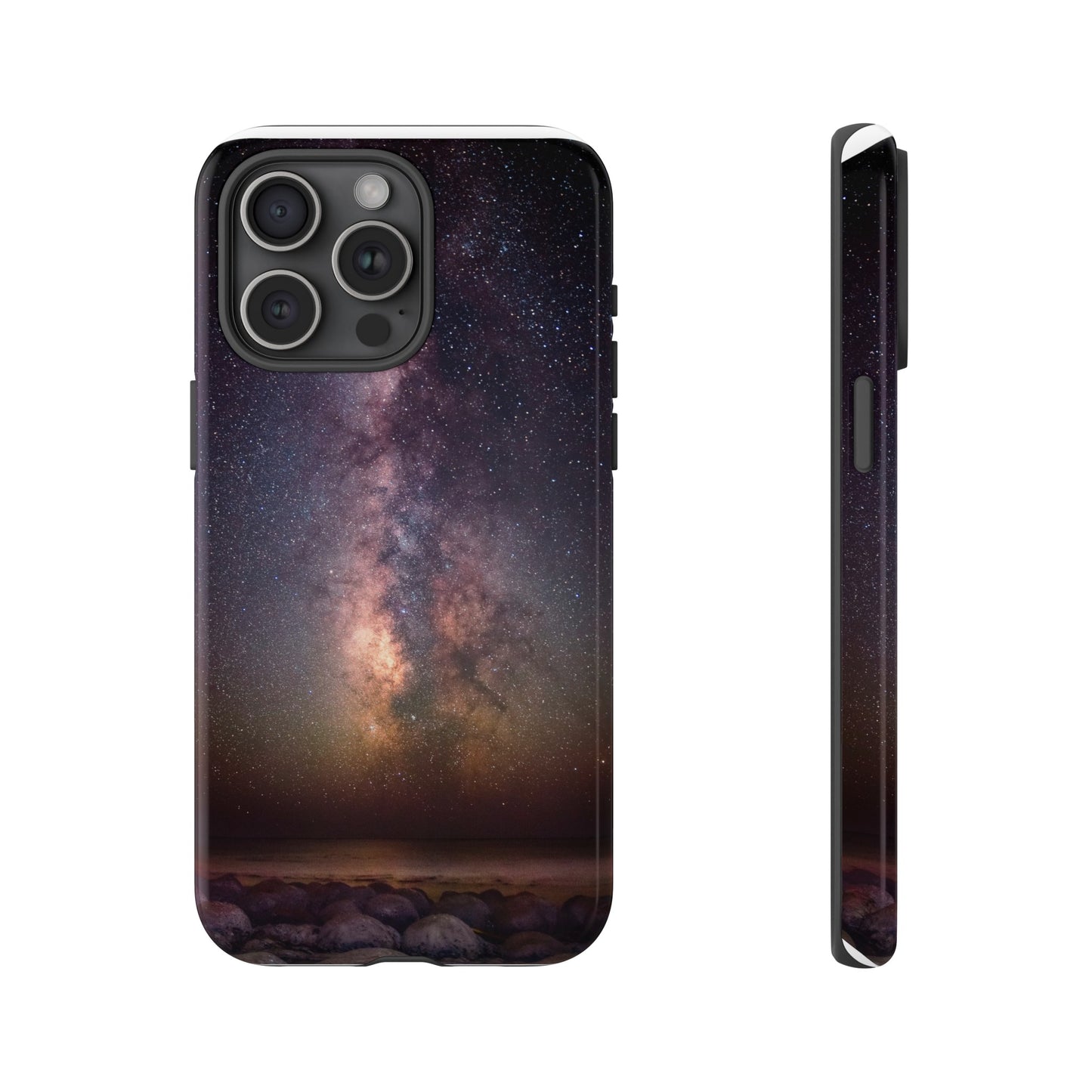 Milky Way Over Bowling Ball Beach - Phone Case