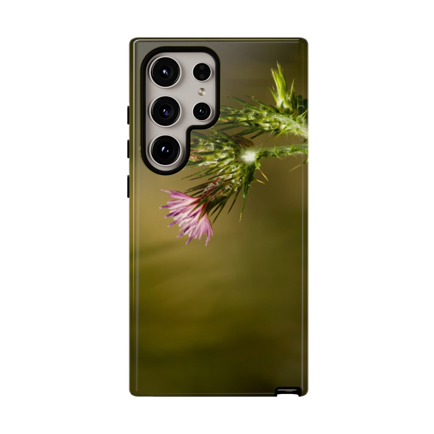 Solitary Thistle's Promise - Phone Case