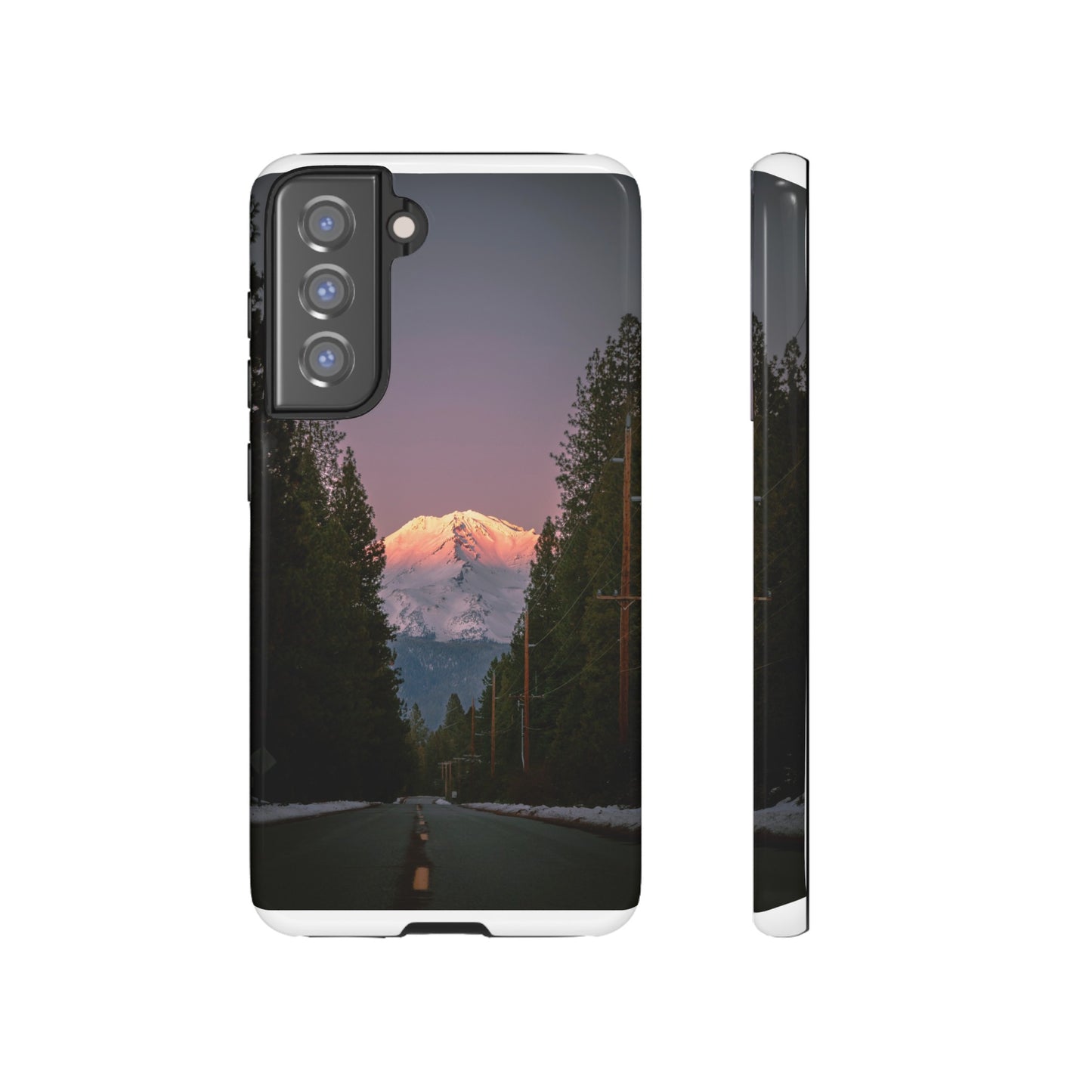 Setting Sun Over Mt. Shasta - Phone Case