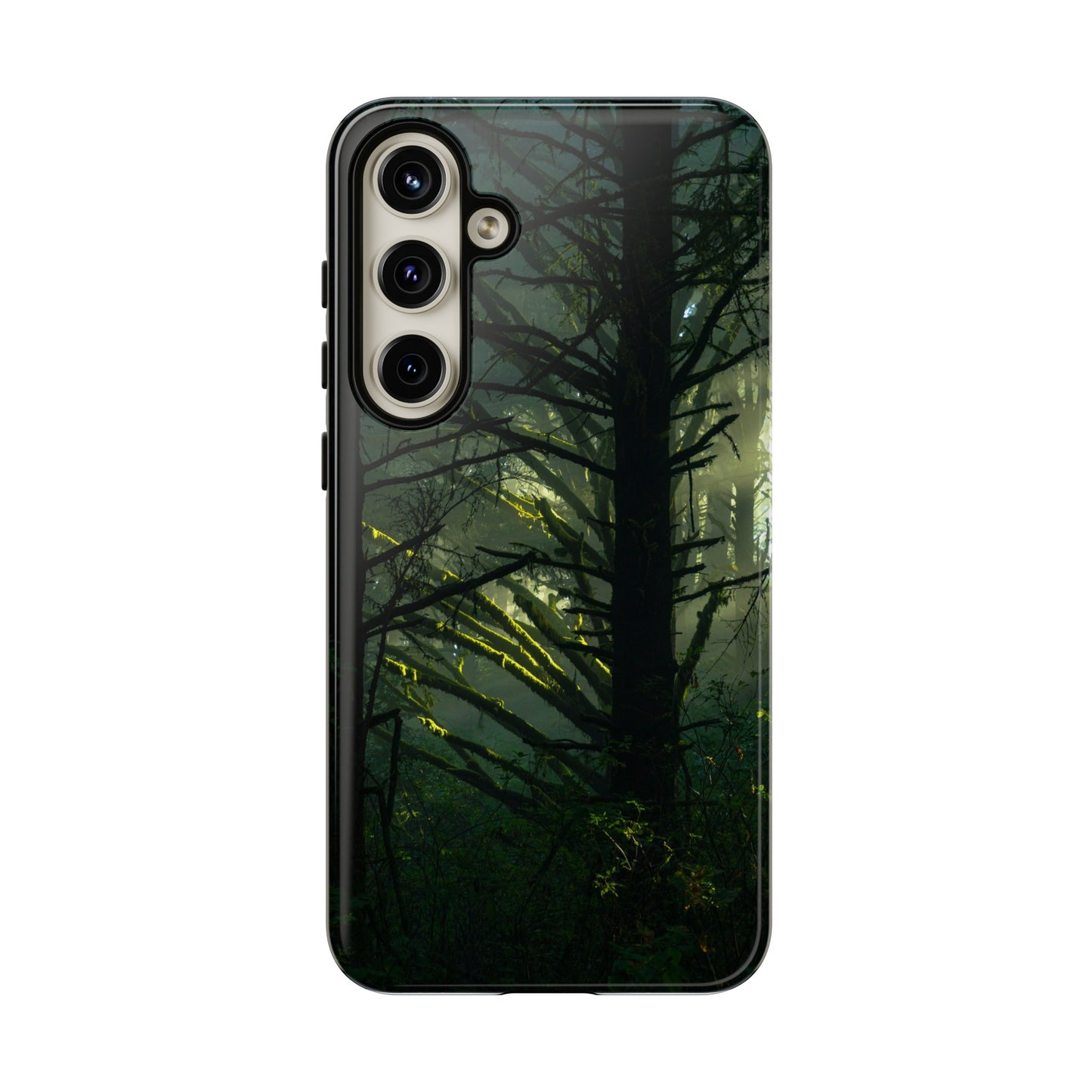 Forest Tapestry of Light and Shadow - Phone Case