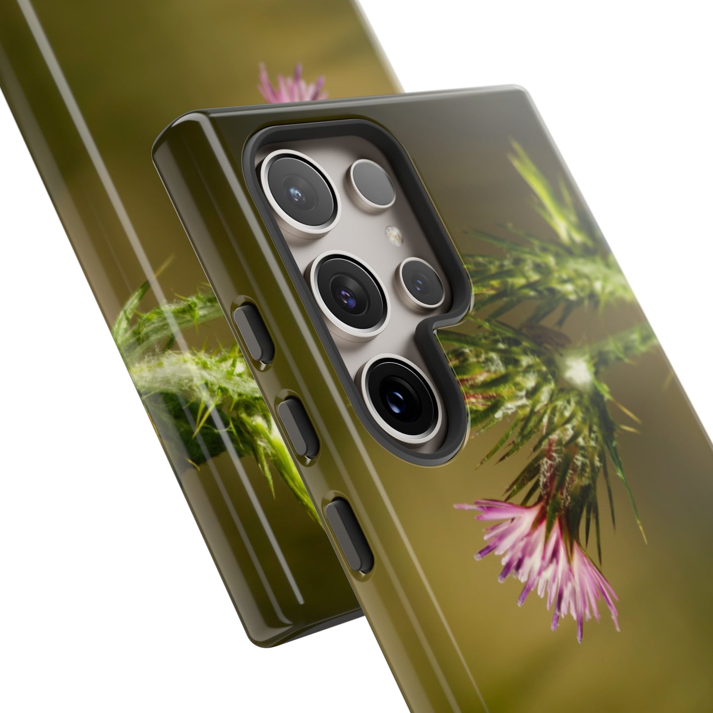 Solitary Thistle's Promise - Phone Case