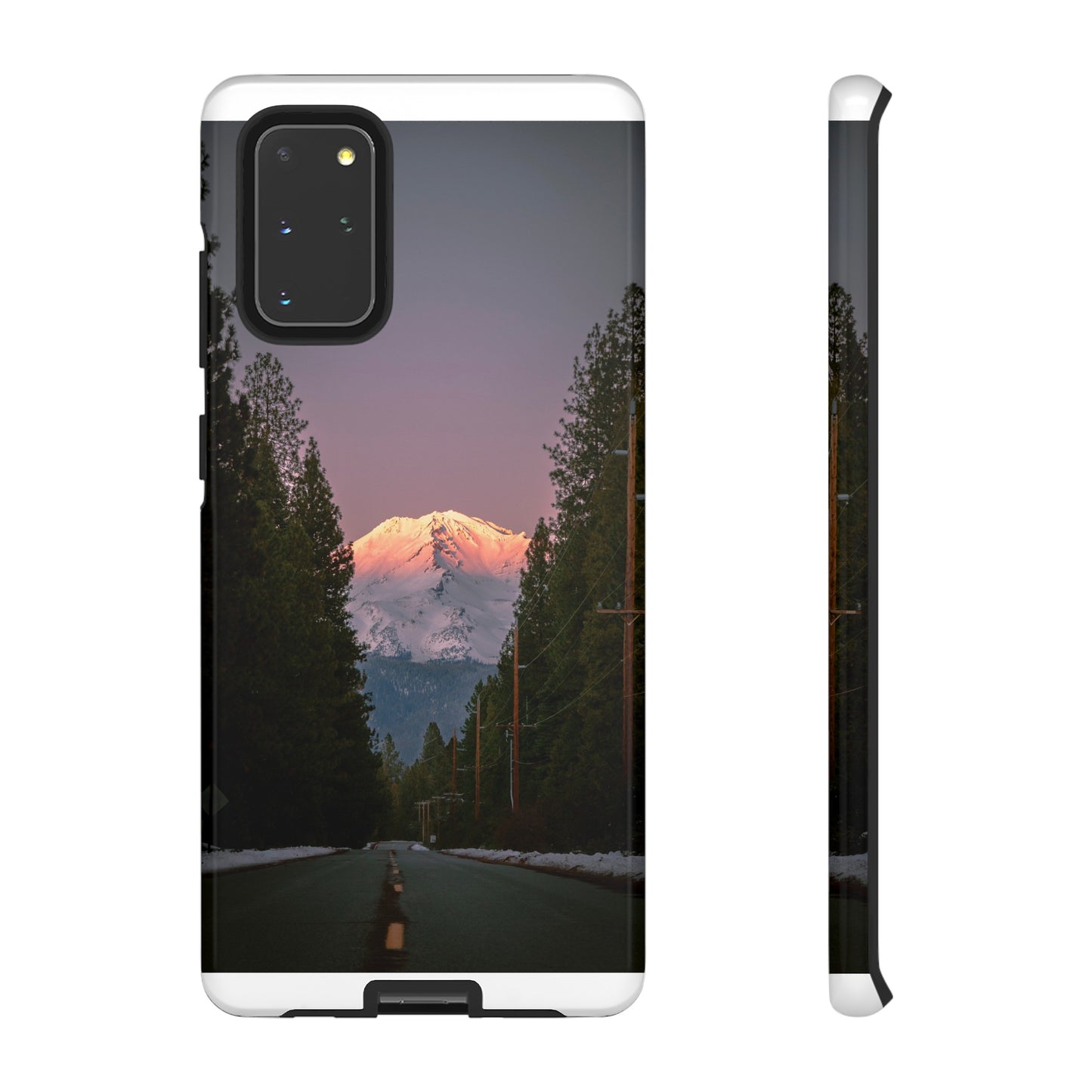 Setting Sun Over Mt. Shasta - Phone Case