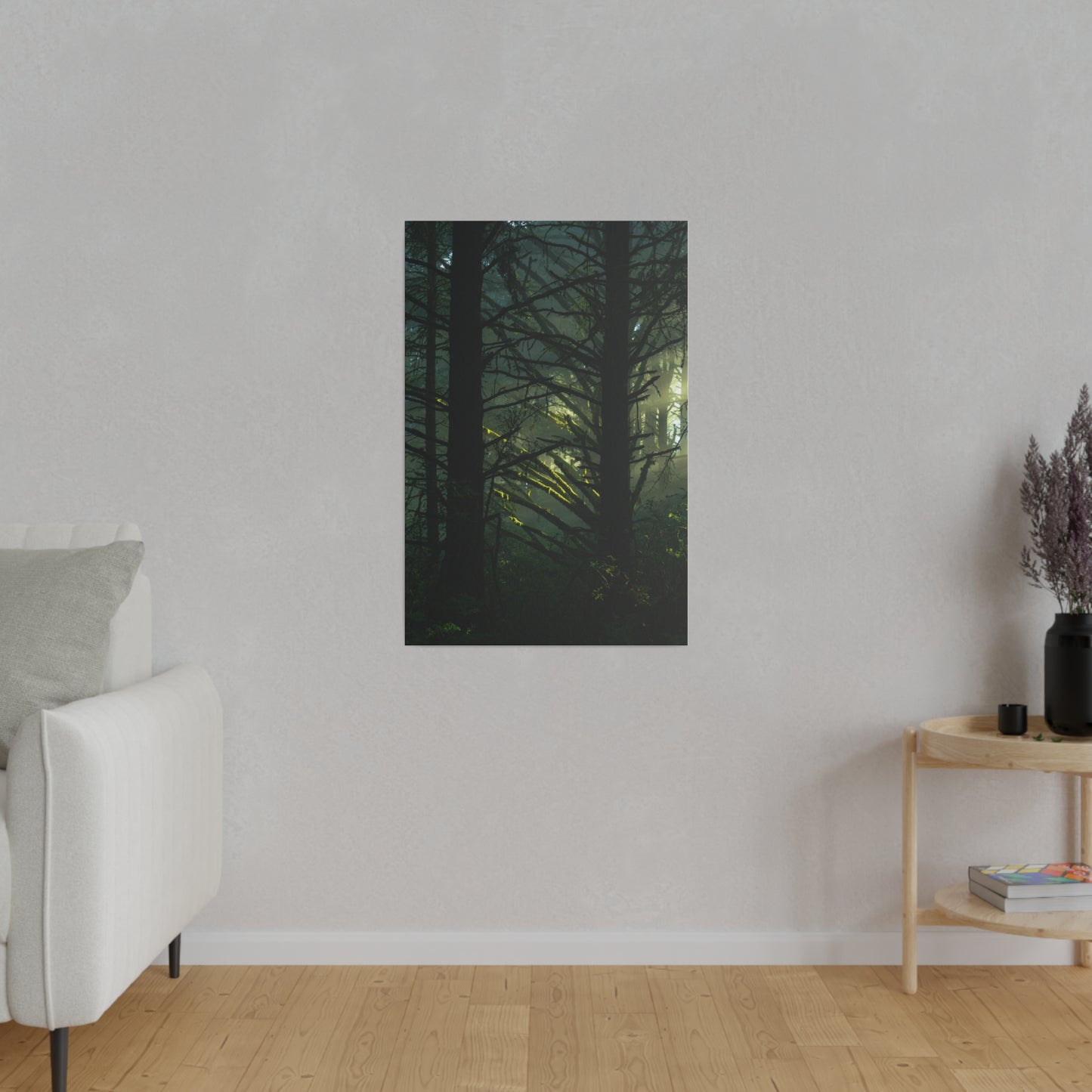 Forest Tapestry of Light and Shadow - Canvas