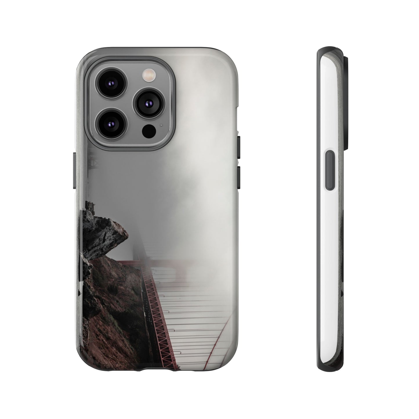 Veiled in Mist: The Golden Gate Bridge - Phone Case