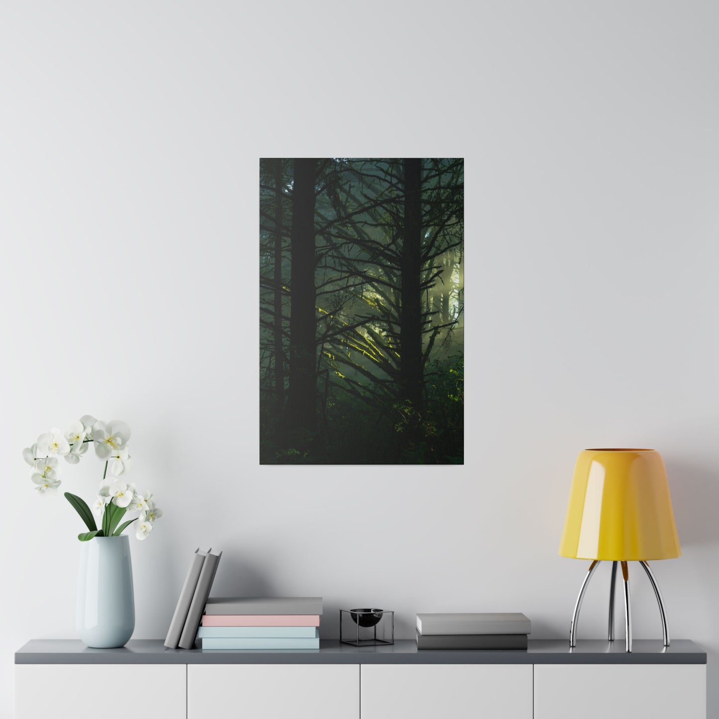 Forest Tapestry of Light and Shadow - Canvas