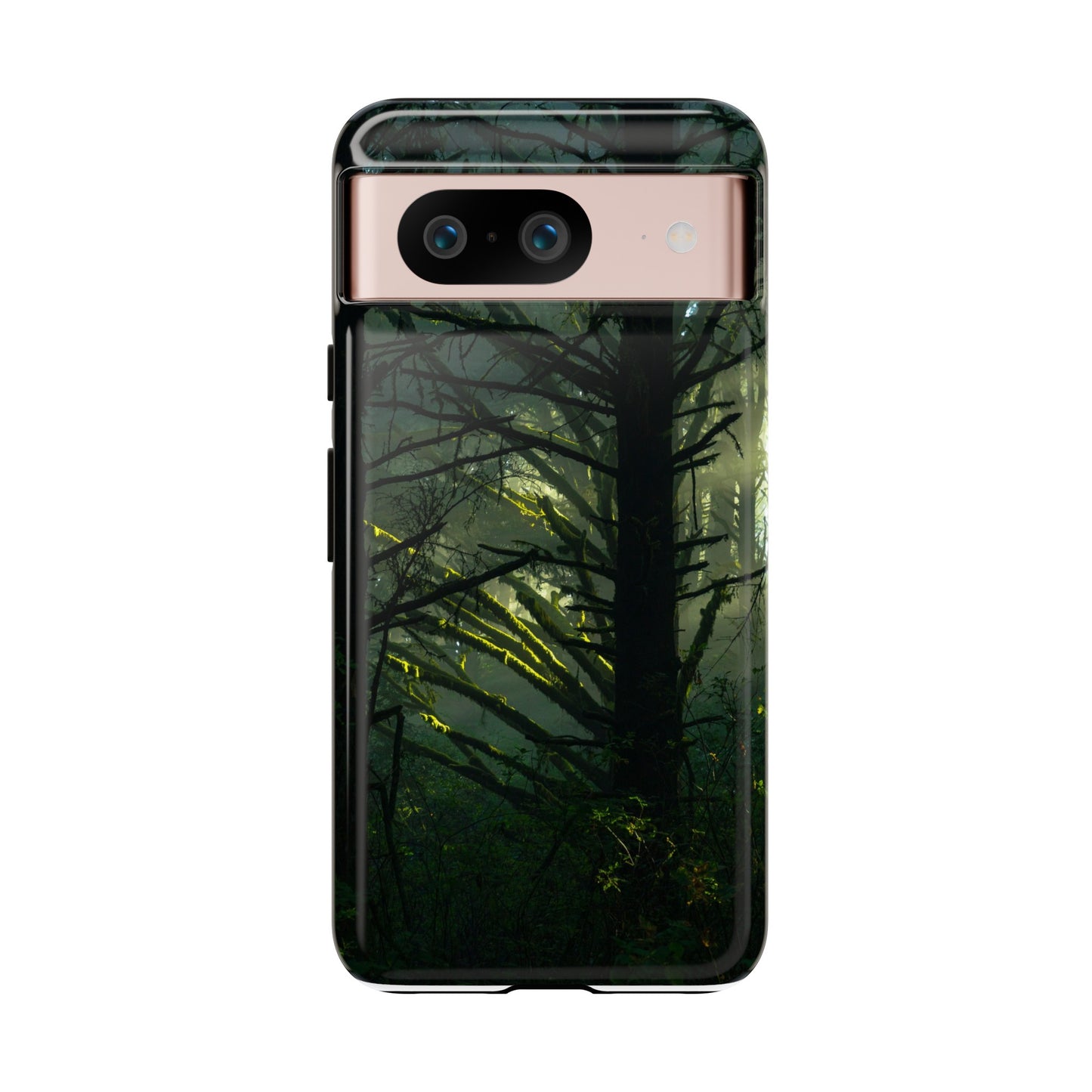 Forest Tapestry of Light and Shadow - Phone Case