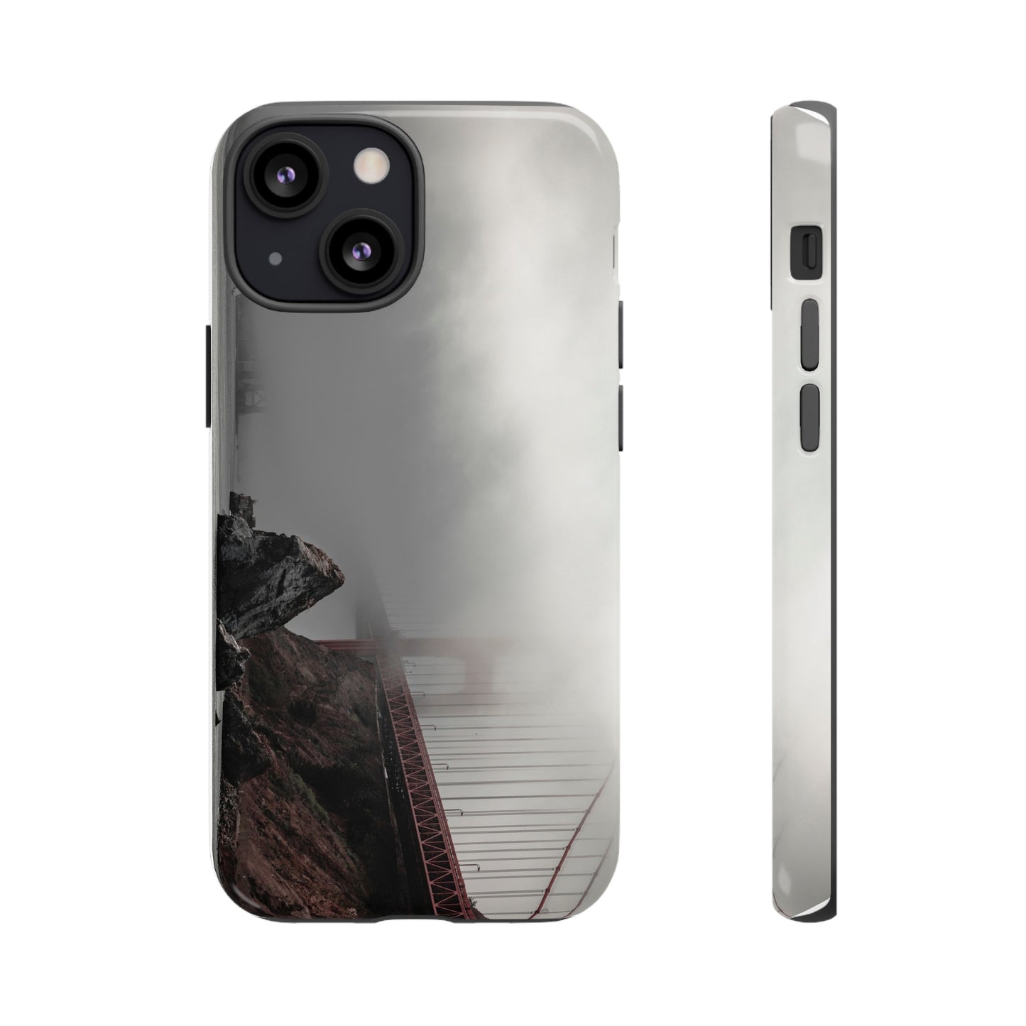 Veiled in Mist: The Golden Gate Bridge - Phone Case