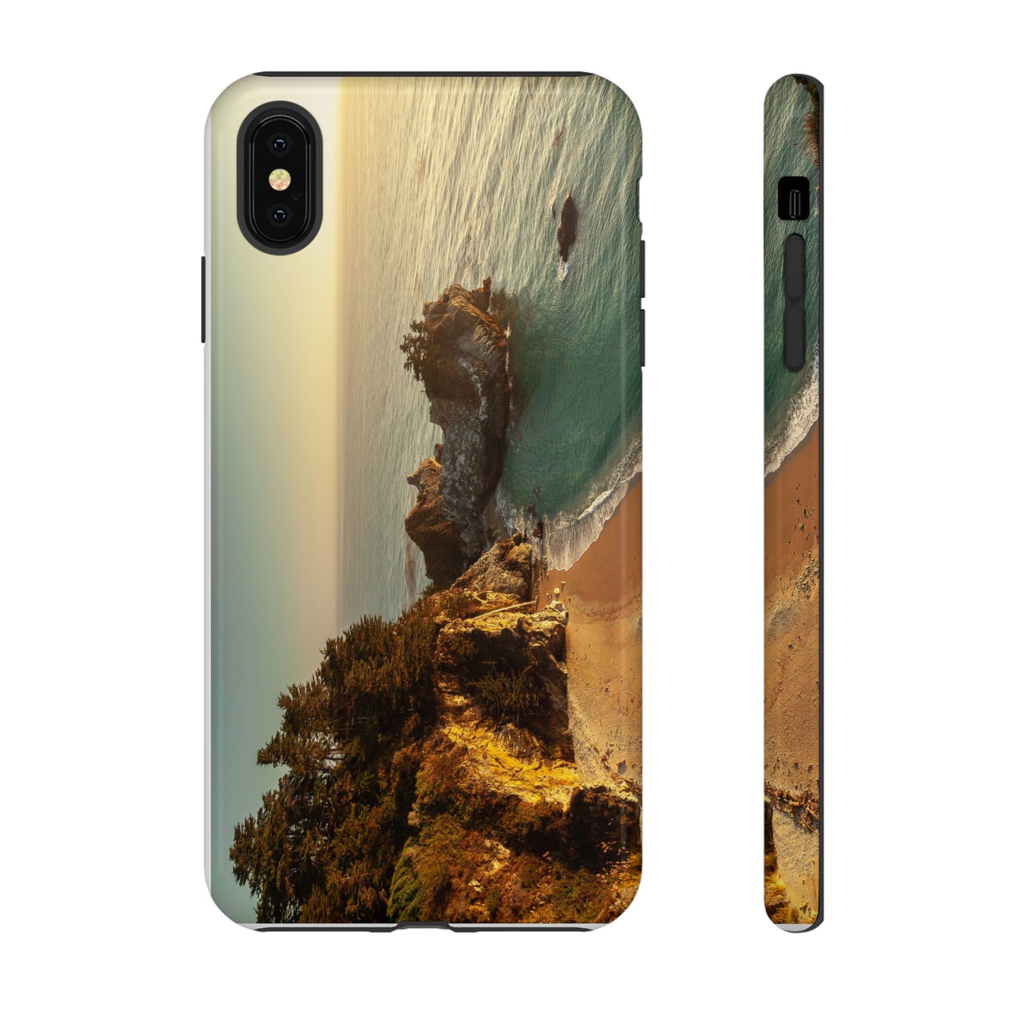 Golden Embrace: McWay Cove at Sunset - Phone Case