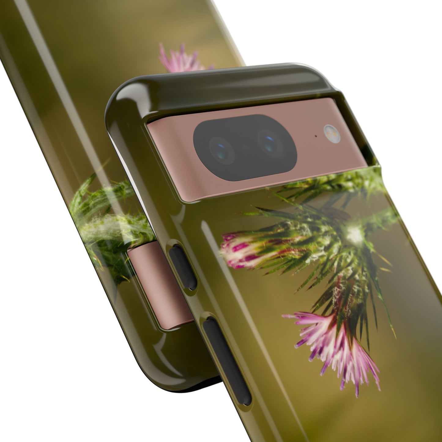 Solitary Thistle's Promise - Phone Case