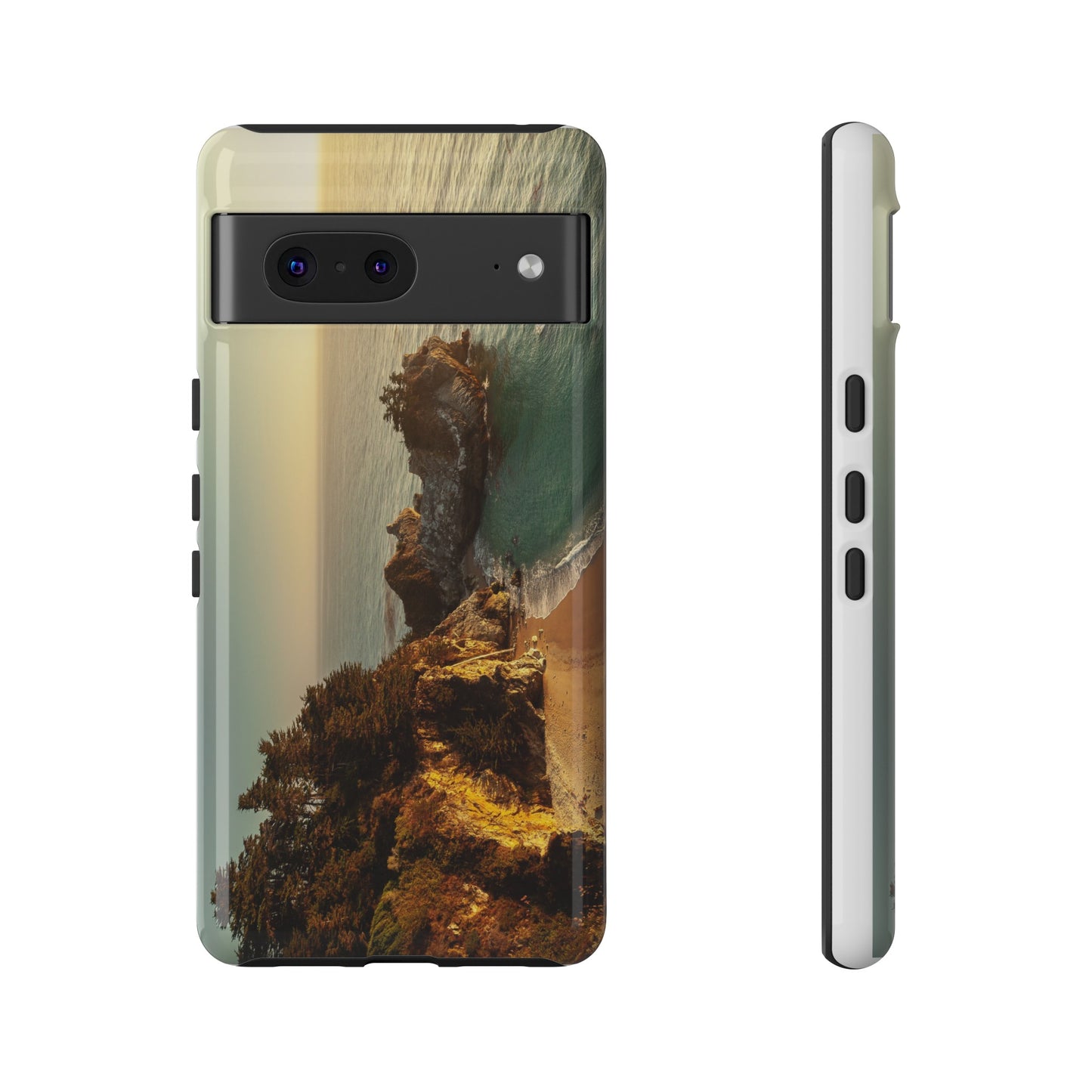 Golden Embrace: McWay Cove at Sunset - Phone Case