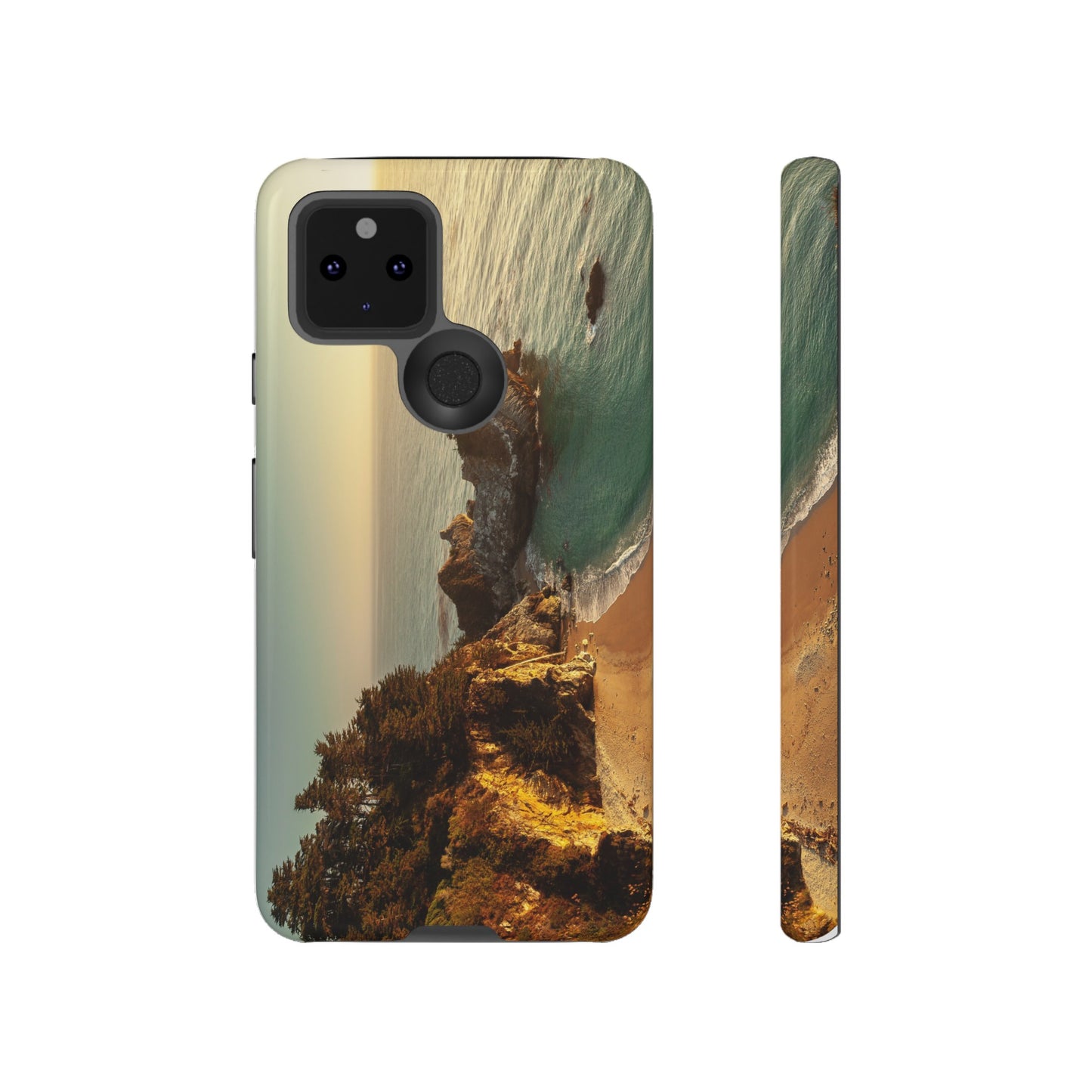 Golden Embrace: McWay Cove at Sunset - Phone Case