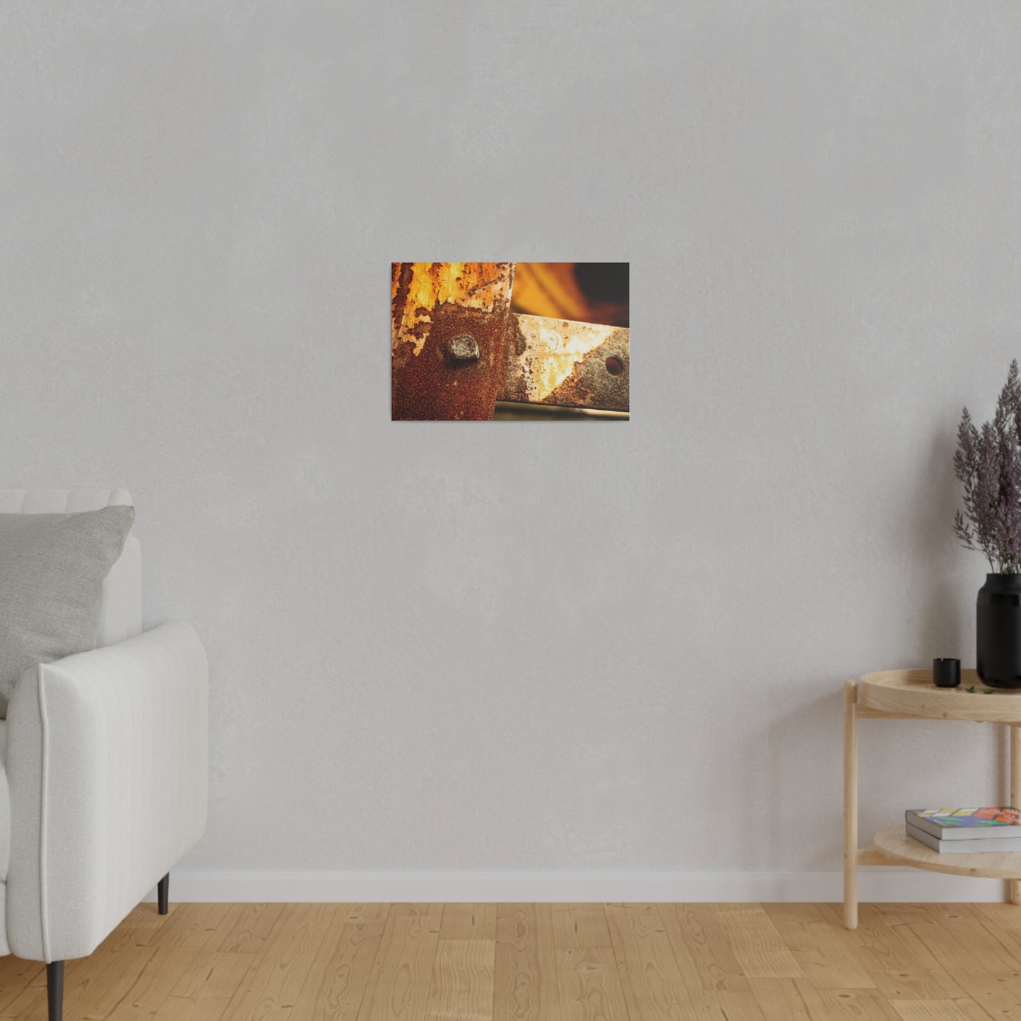 Desolation in Detail – Rust and Metal Macro Canvas Print