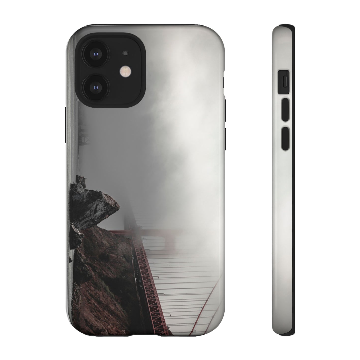 Veiled in Mist: The Golden Gate Bridge - Phone Case