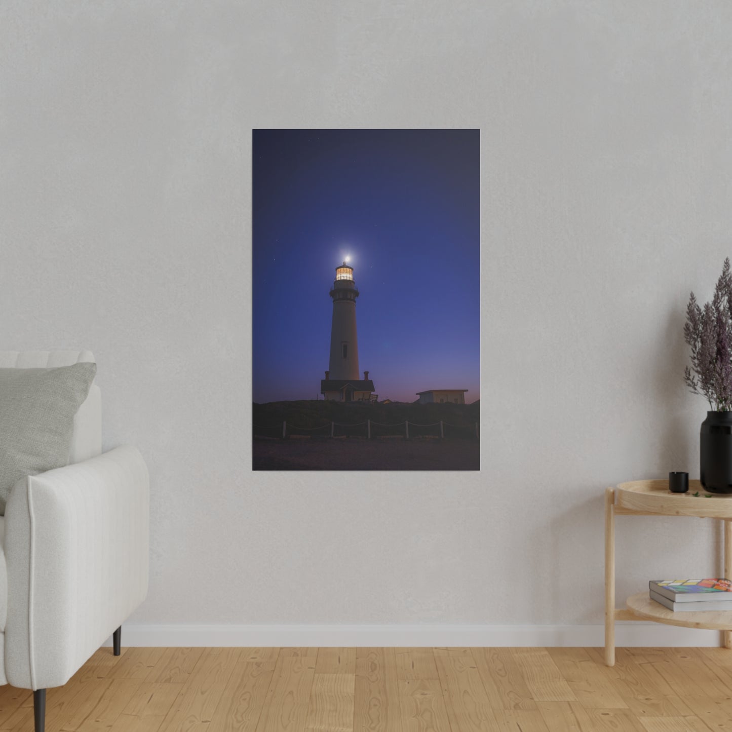 A Beacon of Light at Pigeon Point - Canvas