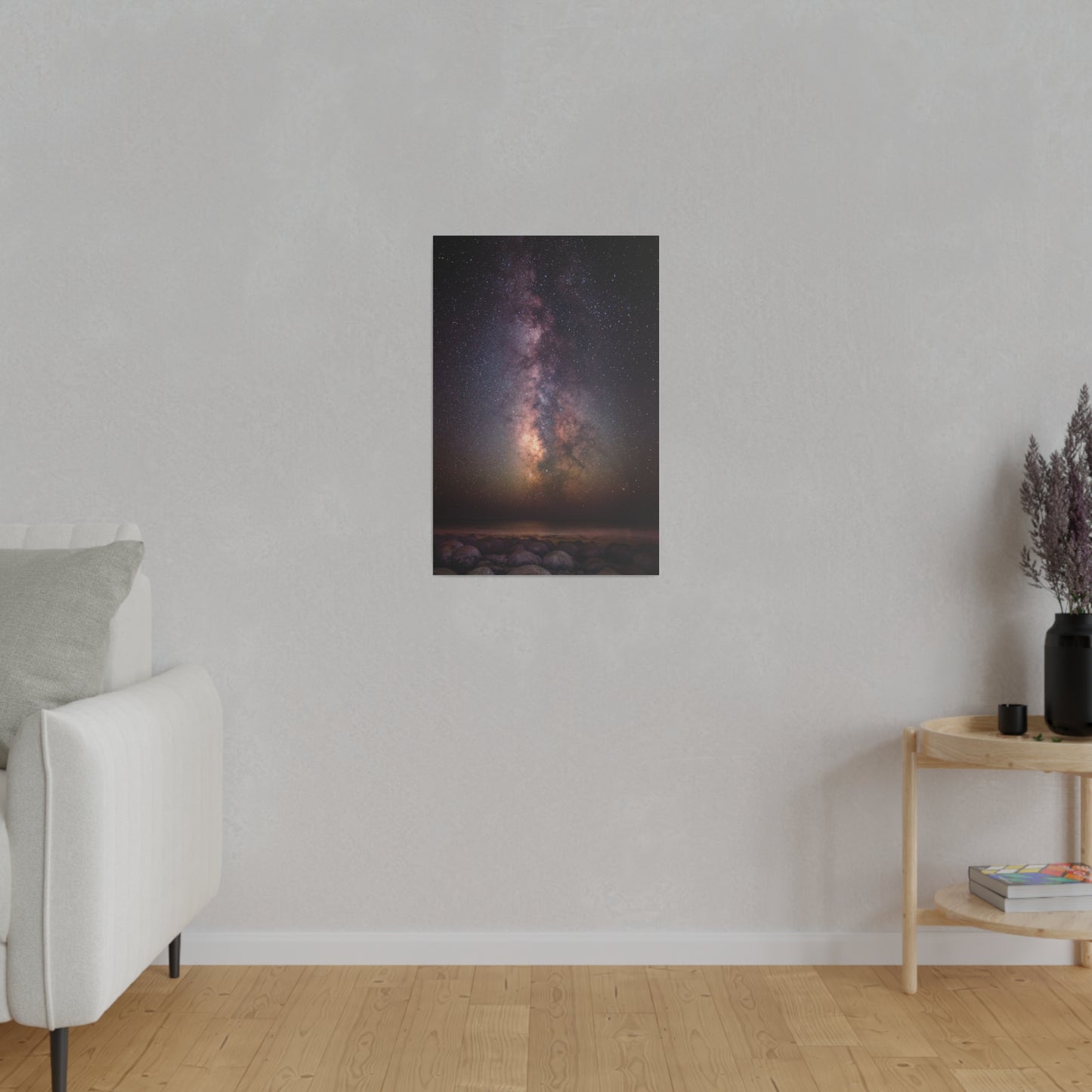 Milky Way Over Bowling Ball Beach - Canvas