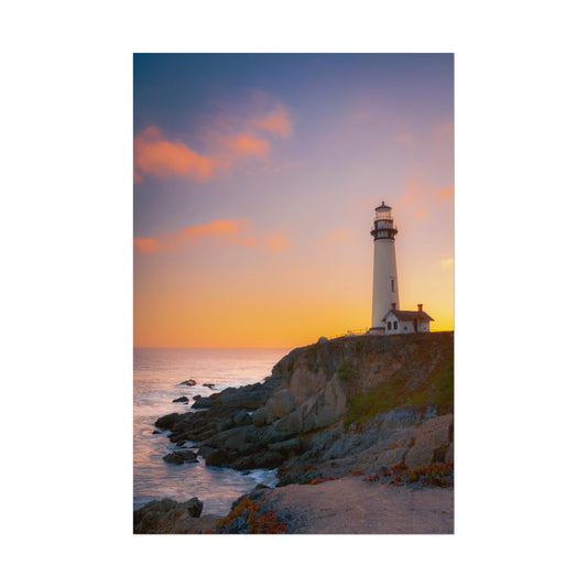 Sunset Symphony at Pigeon Point - Poster