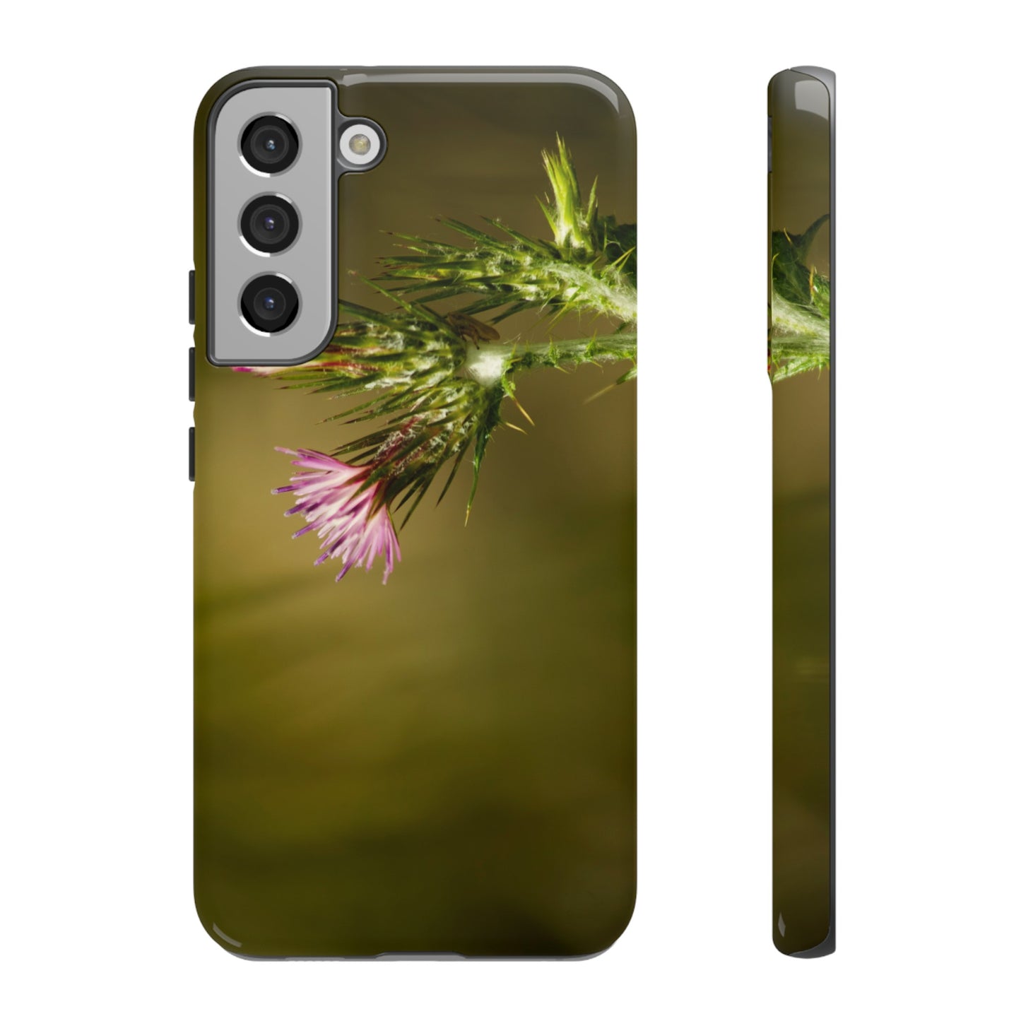 Solitary Thistle's Promise - Phone Case